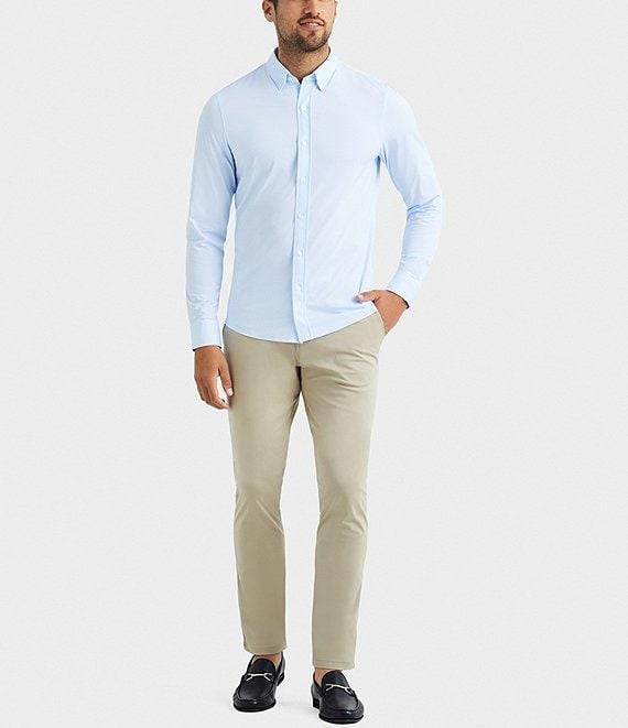 Rhone Commuter Stripe Performance Stretch Long Sleeve Woven Shirt Product Image