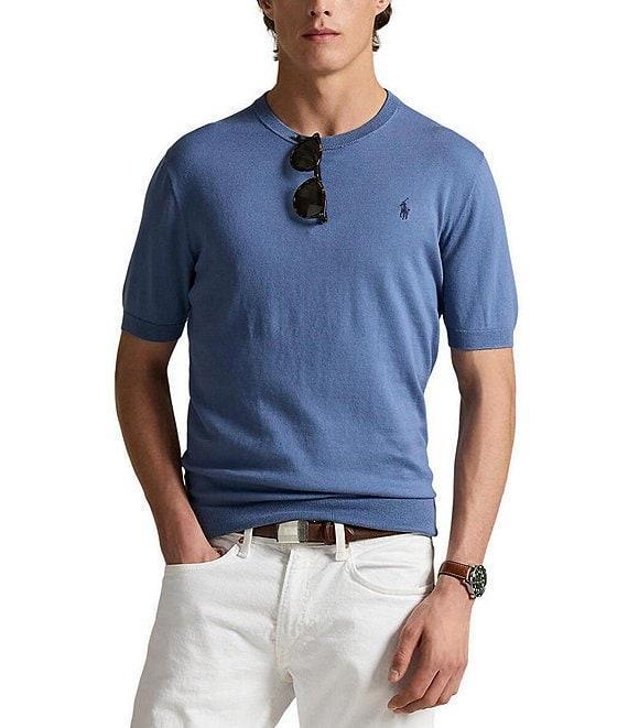 Polo Ralph Lauren Cotton Crewneck Short Sleeve Sweater Product Image