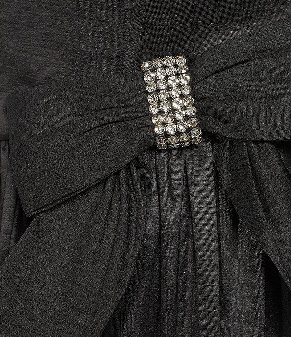 B. Darlin Strapless Rhinestone Embellished Bow Accent Bubble Hem Dress Product Image