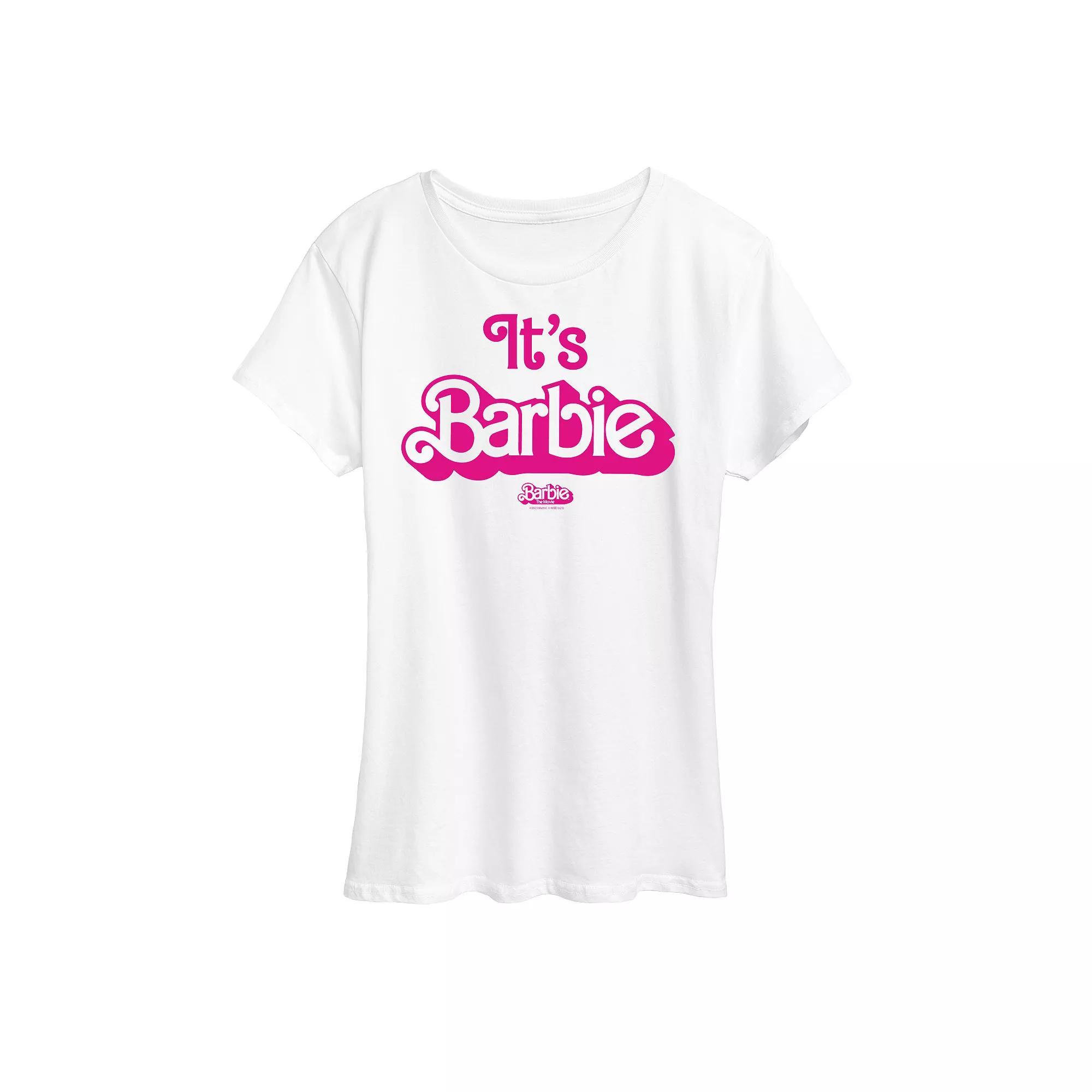 Womens Barbie The Movie Its Barbie Graphic Tee, Girls Product Image
