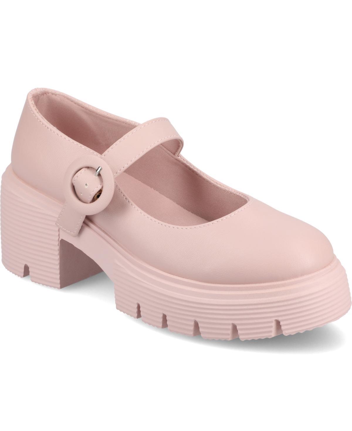 Journee Zarynn Womens Tru Comfort Foam Mary Jane Treaded Outsole Platform Pumps Product Image