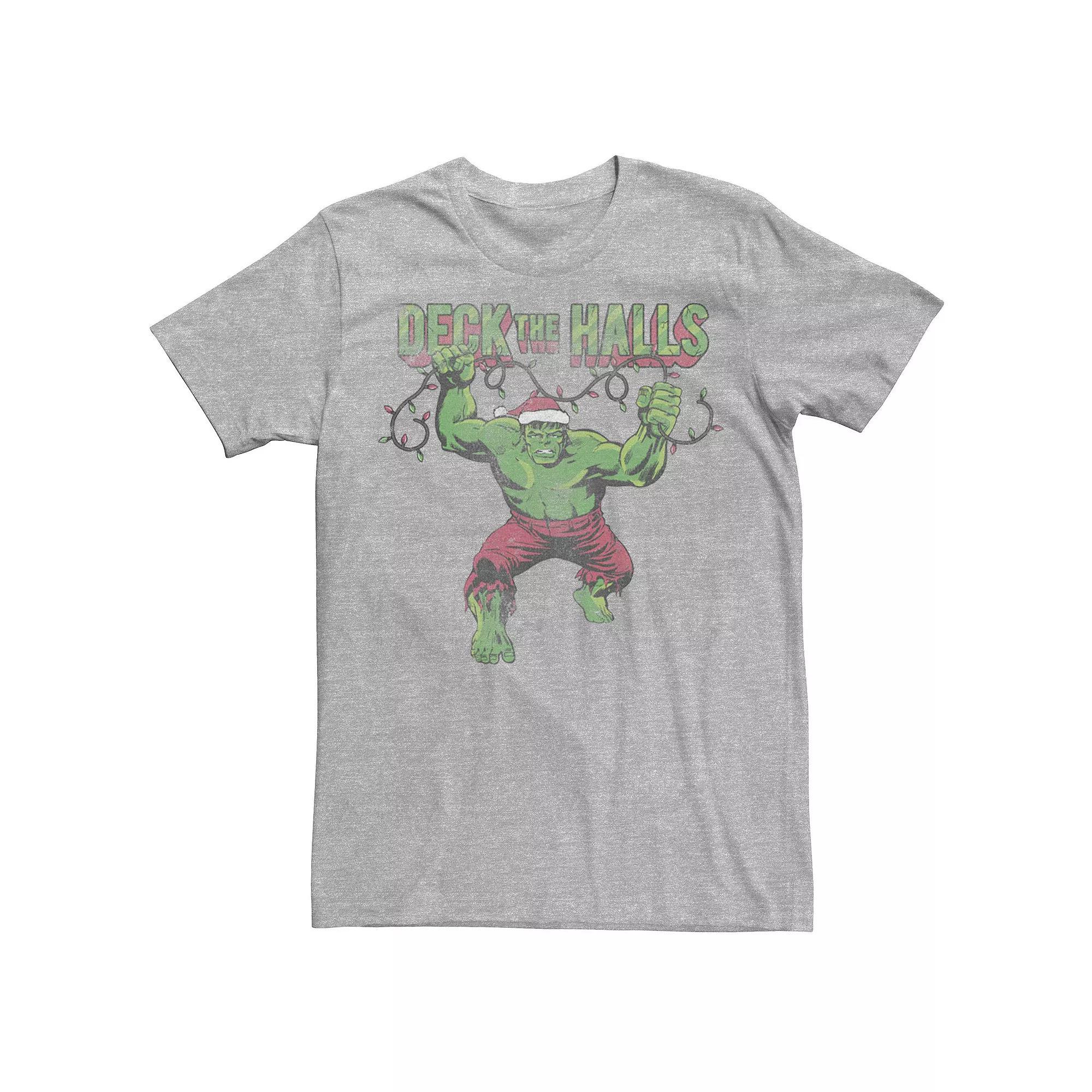 Men's Marvel Hulk Fist "Whatever It Takes" Text Tee, Size: Small, Athletic Grey Product Image