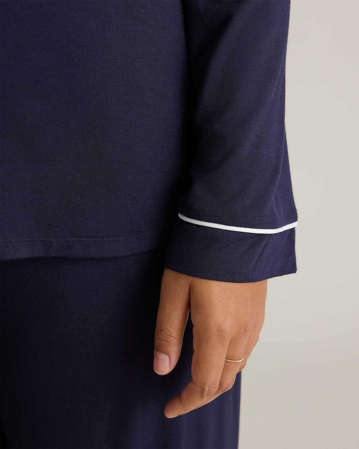 Quince | Women's Bamboo Jersey Long Sleeve Pajama Set Product Image