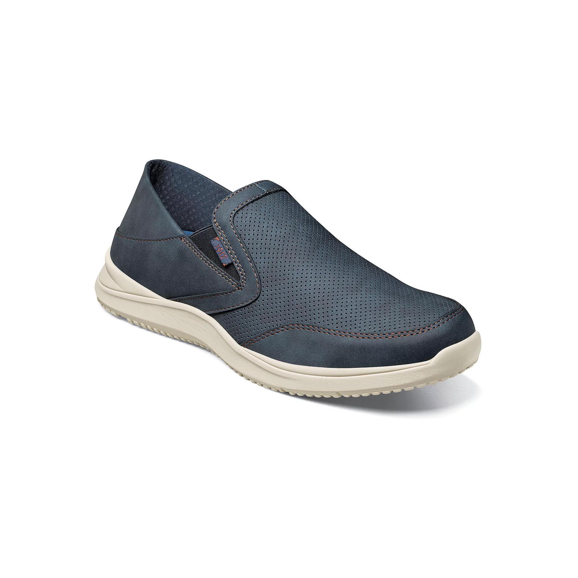 Nunn Bush® Conway EZ Men's Moc Toe Slip-On Shoes, Size: 7.5, Blue Team Product Image