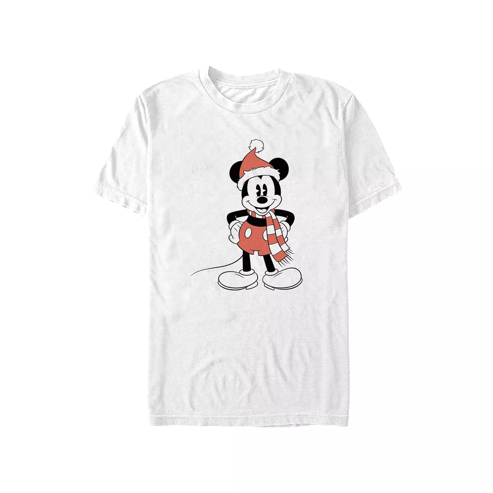 Disney's Mickey Mouse Holiday Mood Big & Tall Graphic Tee, Men's, Size: 4XL, White Product Image
