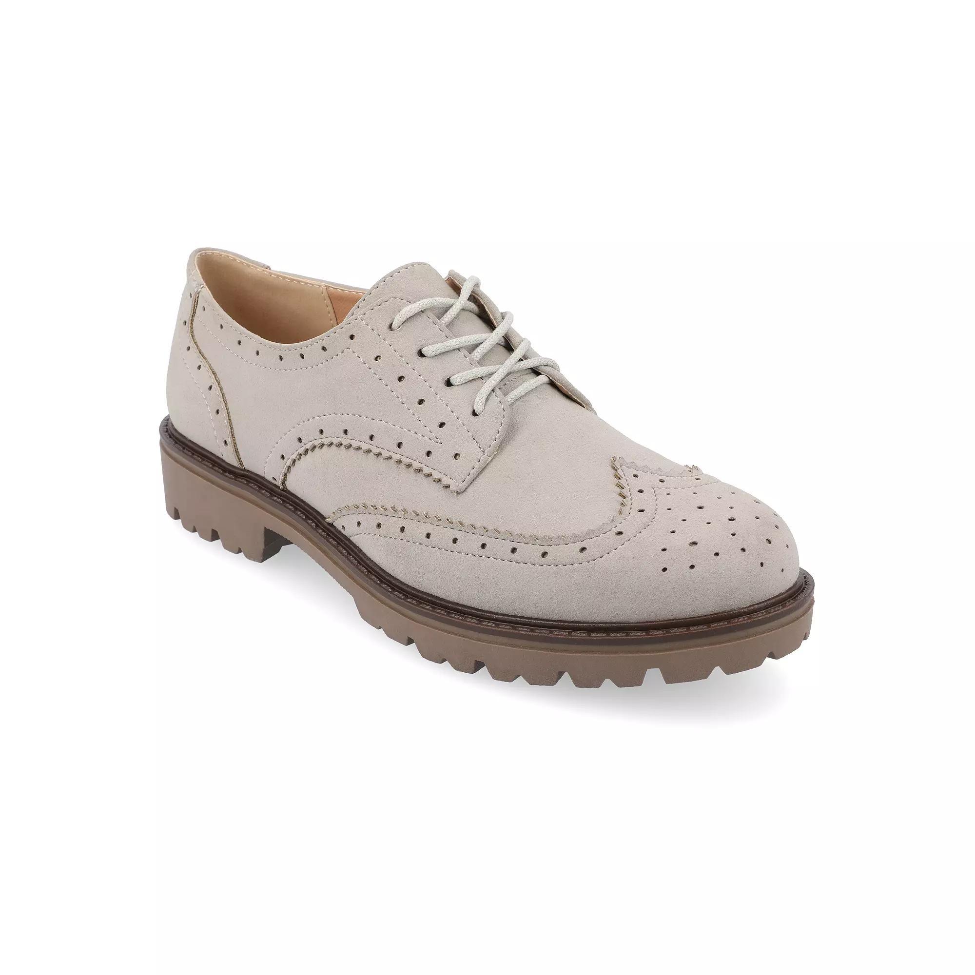 Journee Claudiya Tru Comfort Foam™ Women's Oxford Shoes, Size: 5.5, Gray Product Image