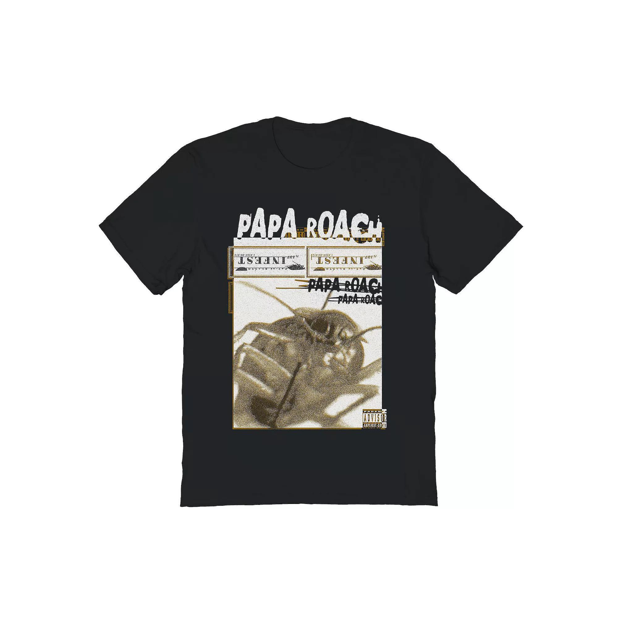 Men's Papa Roach Infest Distress Graphic Tee, Size: XL, Black Product Image