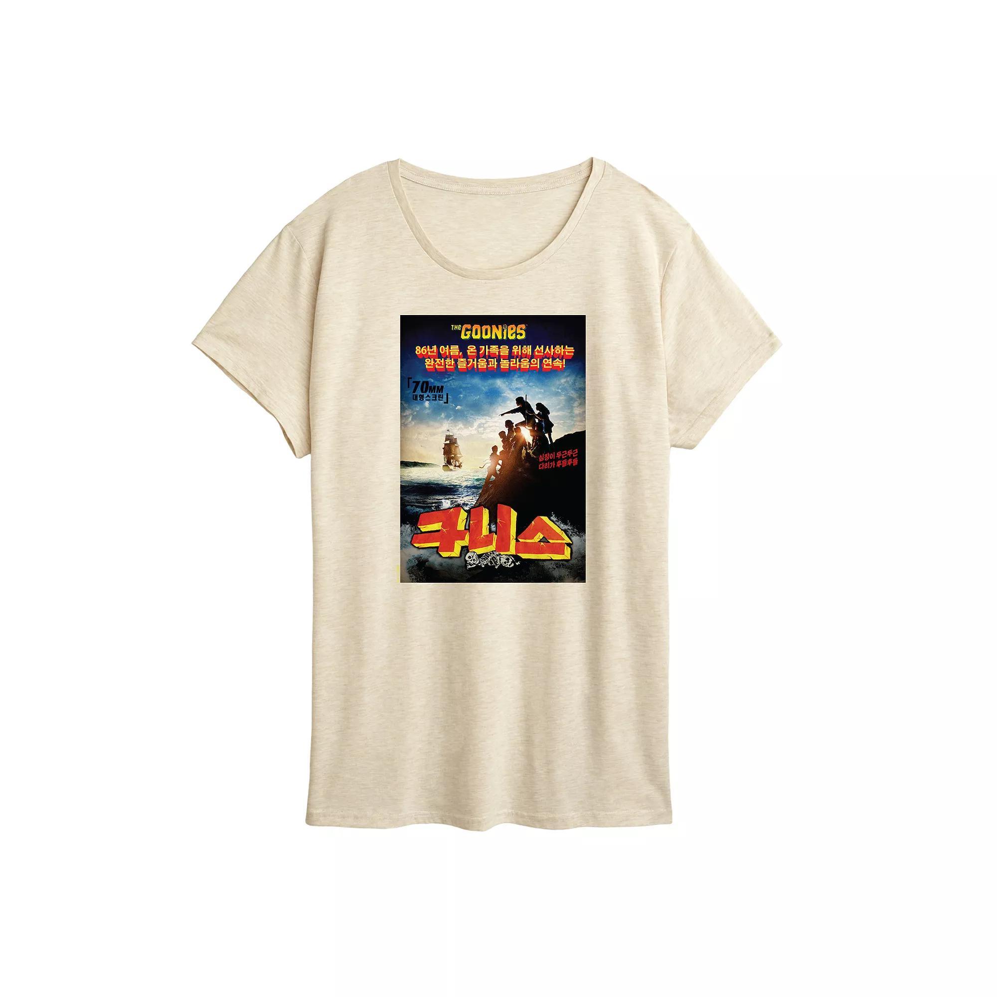 Womens The Goonies Korean Poster Graphic Tee Product Image