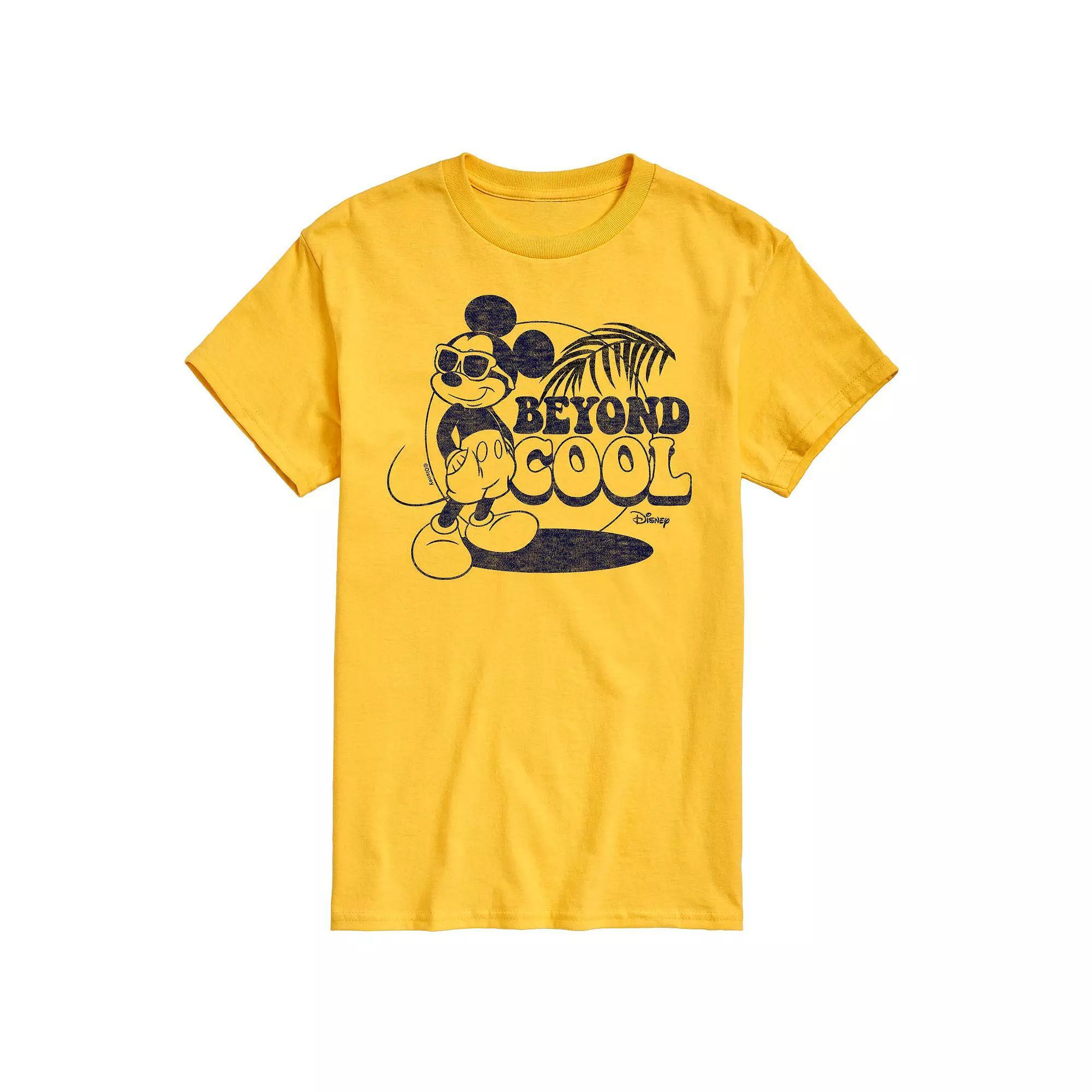 Disneys Mickey Mouse Mens Beyond Cool Graphic Tee Ivory Product Image