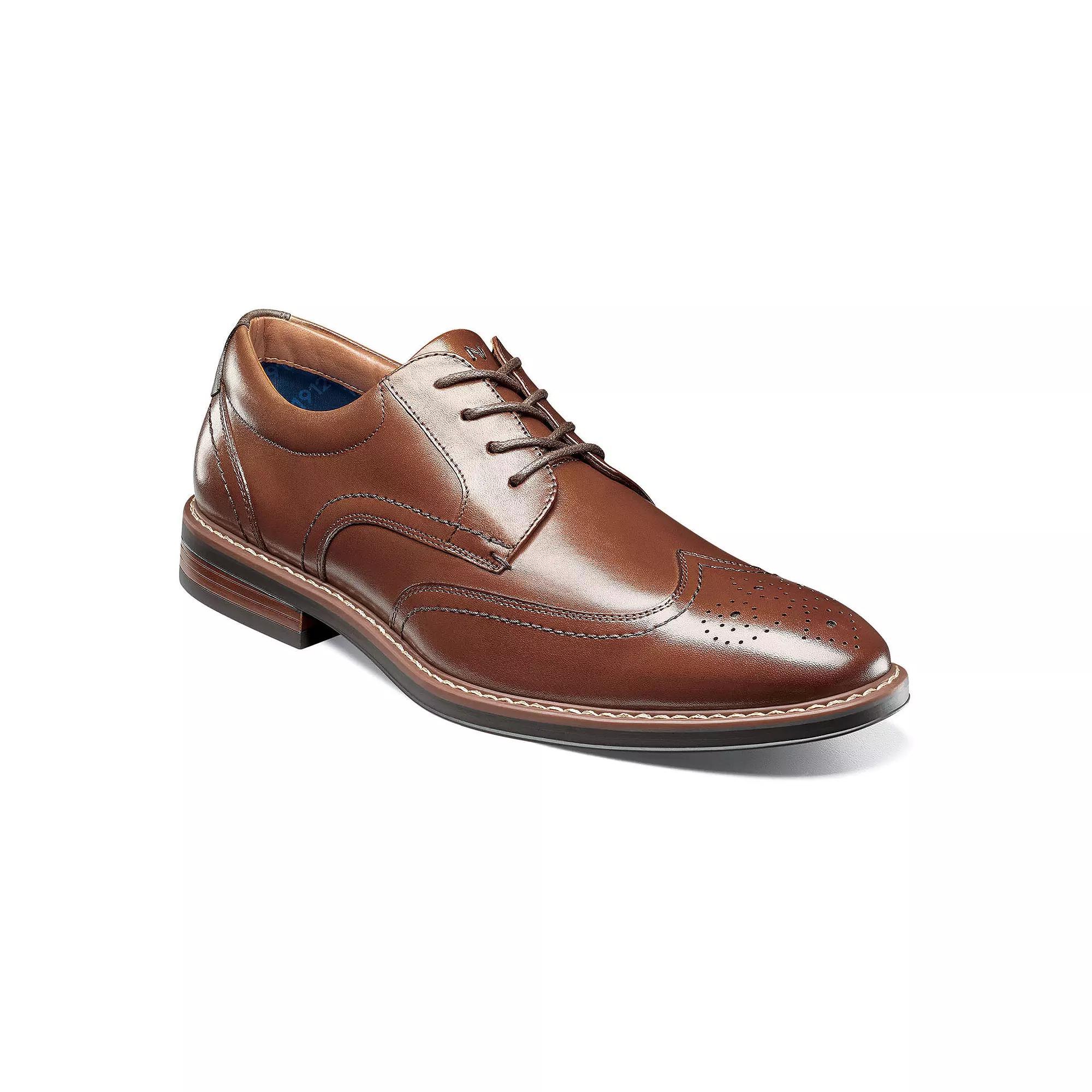 Nunn Bush Centro Flex Mens Wingtip Toe Oxford Dress Shoes Red Product Image