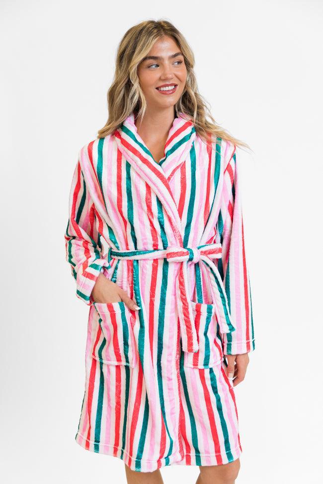 Christmas Stripes Rise and Shine Robe FINAL SALE Product Image