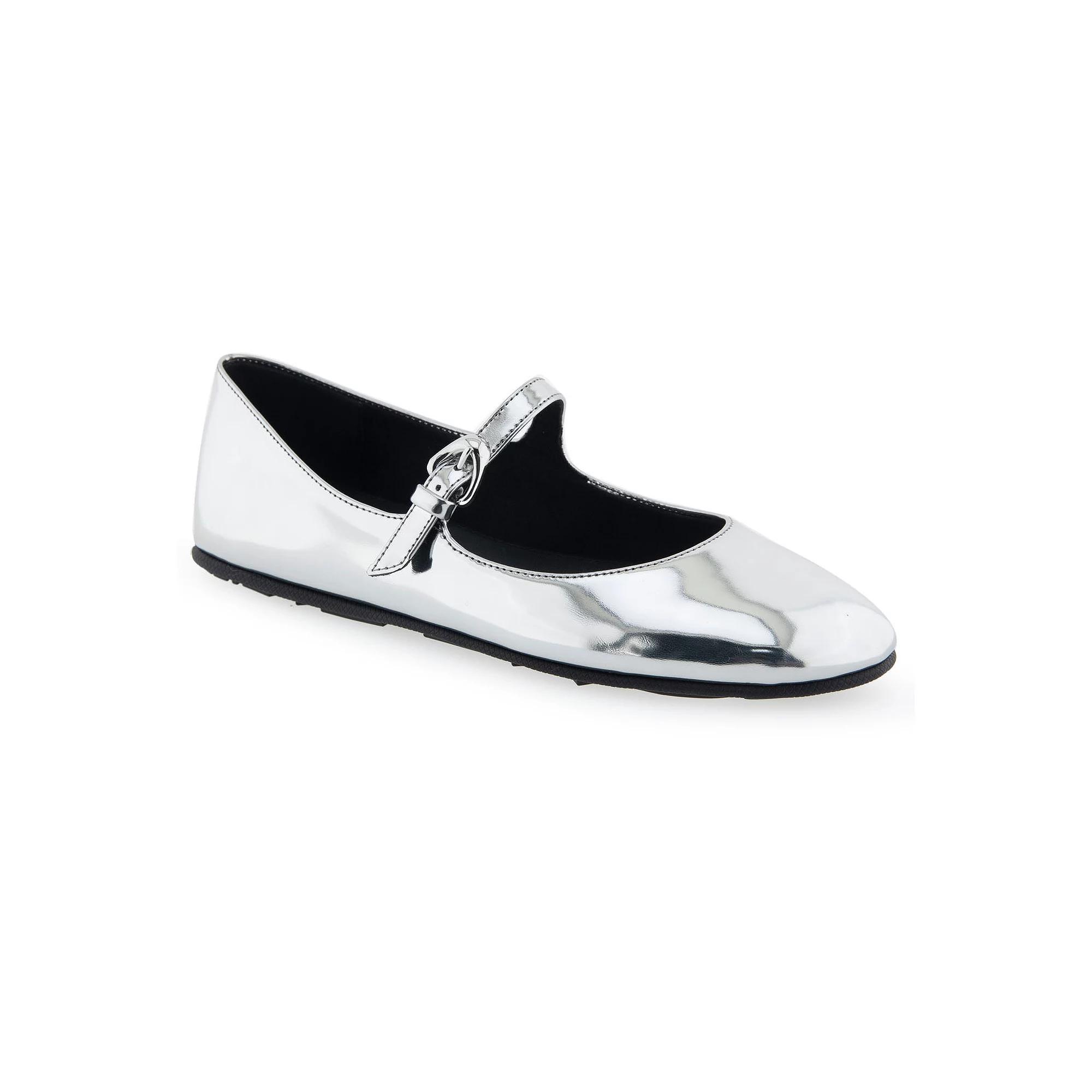 Aerosoles Perry Women's Mary Jane Flats, Size: 8, Silver Mirror Grey Product Image