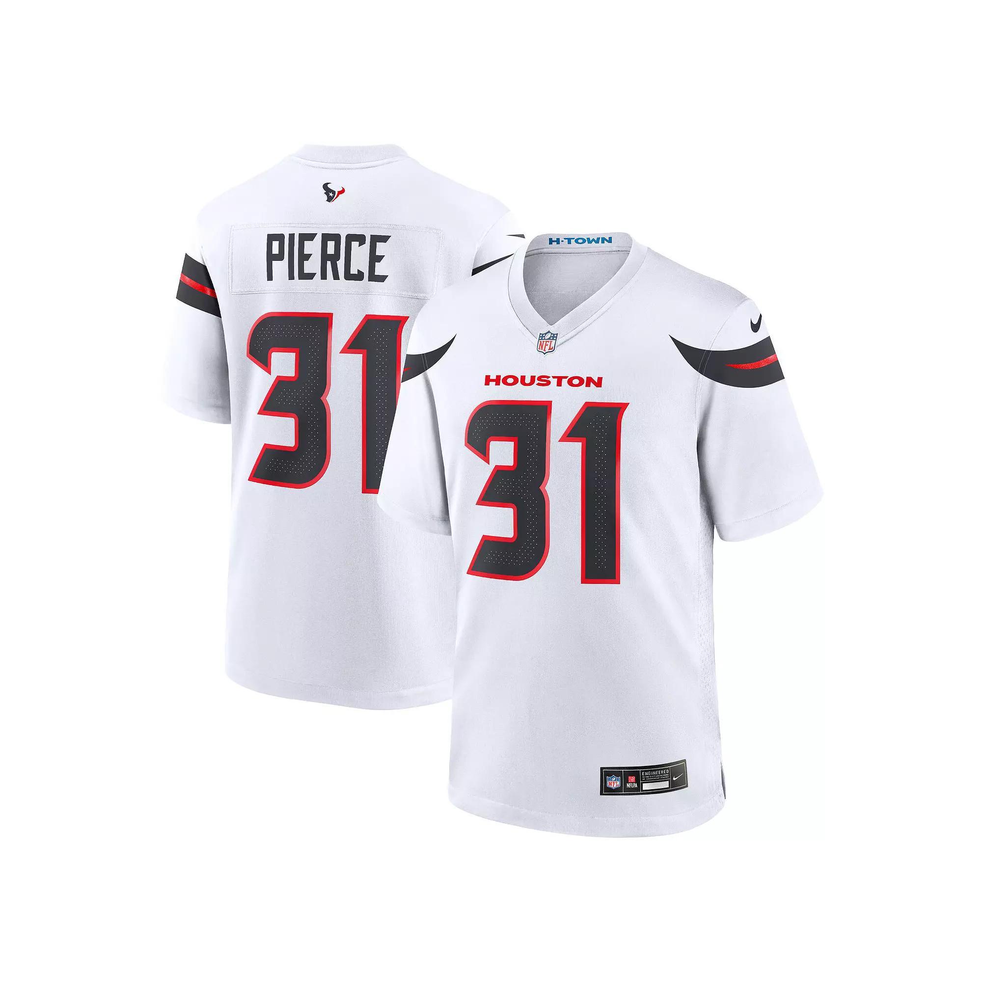 Men's Nike Dameon Pierce White Houston Texans Game Jersey, Size: Large Product Image