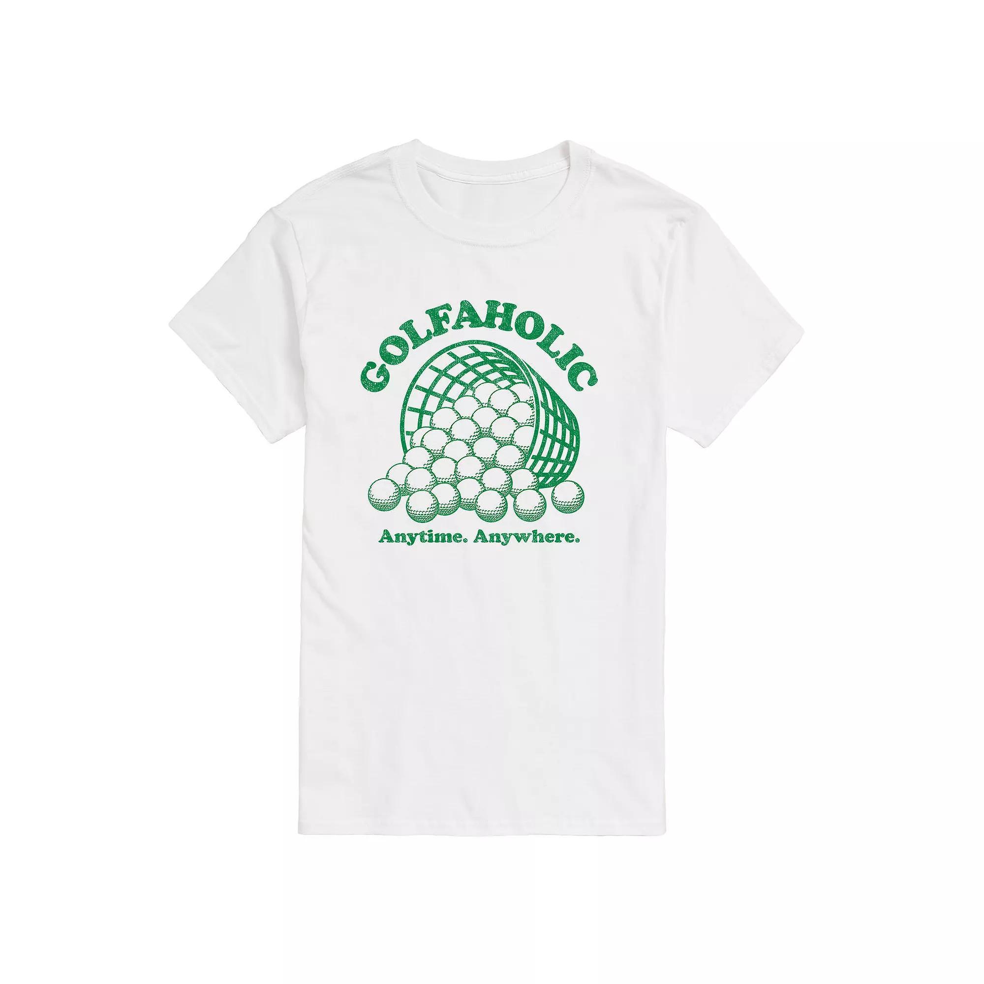 Men's Golfaholic Graphic Tee, Size: XS, Black Product Image