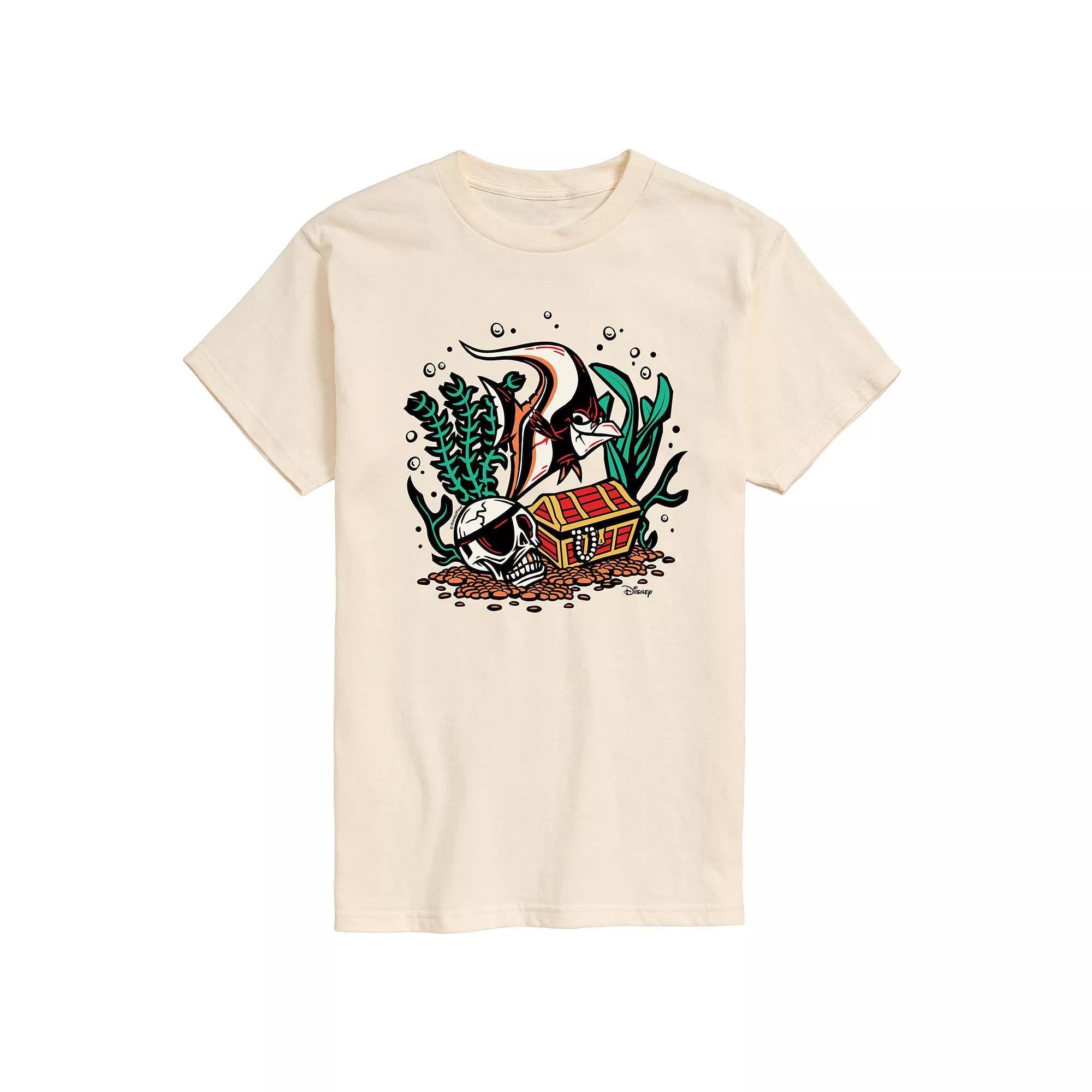 Disney / Pixars Finding Nemo Gill Mens Skill Treasure Chest Graphic Tee Ivory Product Image