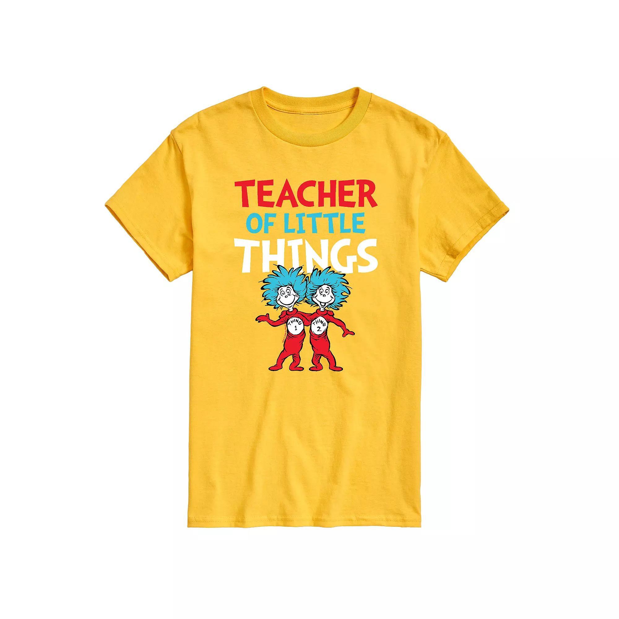 Men's Dr. Seuss Teacher Of Little Things Tee, Size: Small, Yellow Product Image