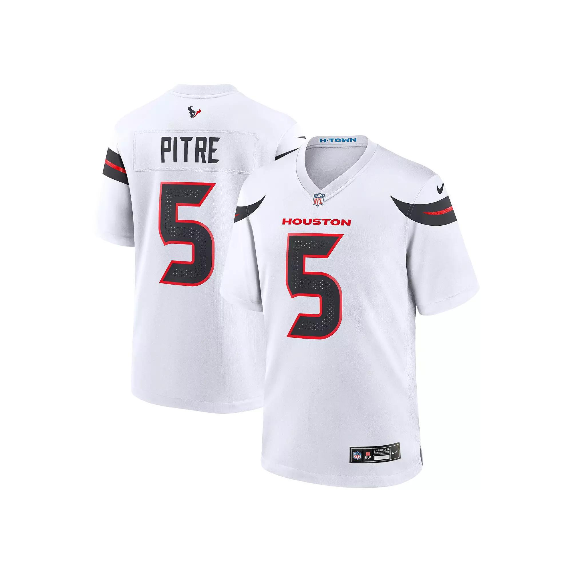 Men's Nike Jalen Pitre White Houston Texans Game Jersey, Size: 2XL Product Image