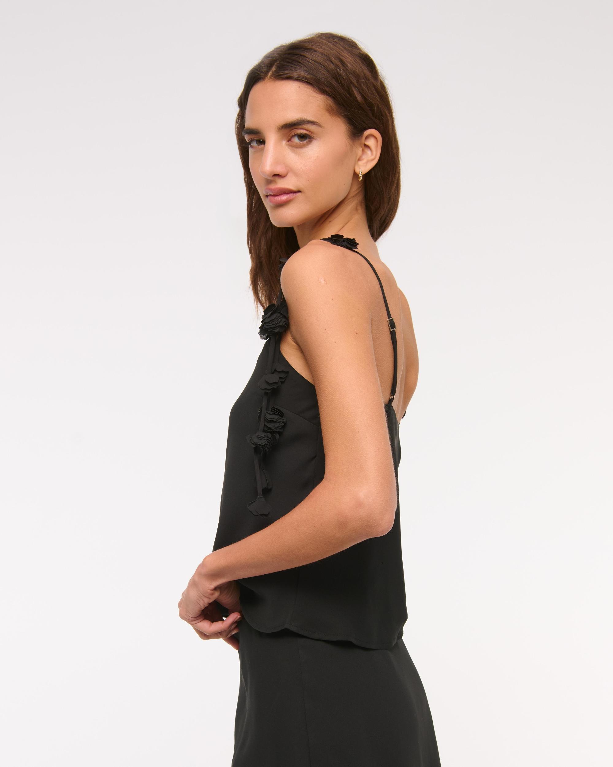 Floral Strap Sheer Cami Top Product Image