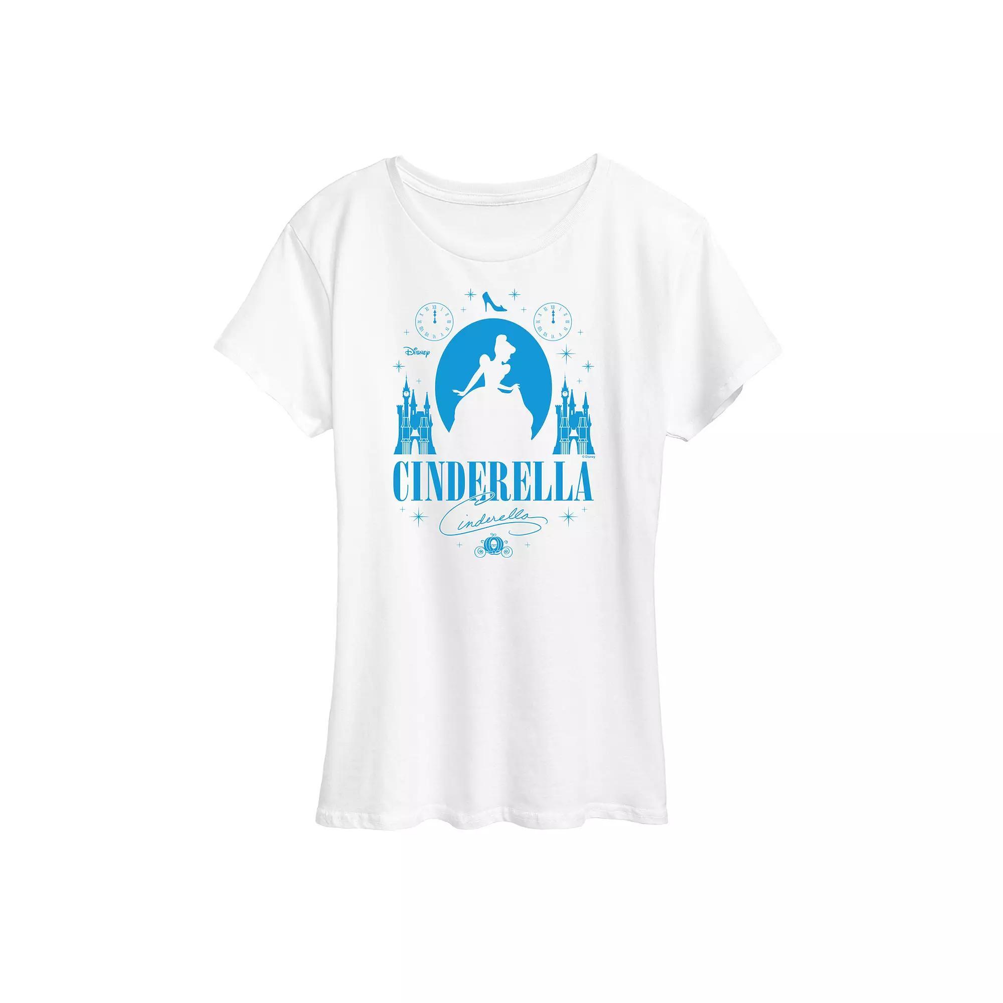 Disney's Cinderella Women's Graphic Tee, Size: XL, White Product Image