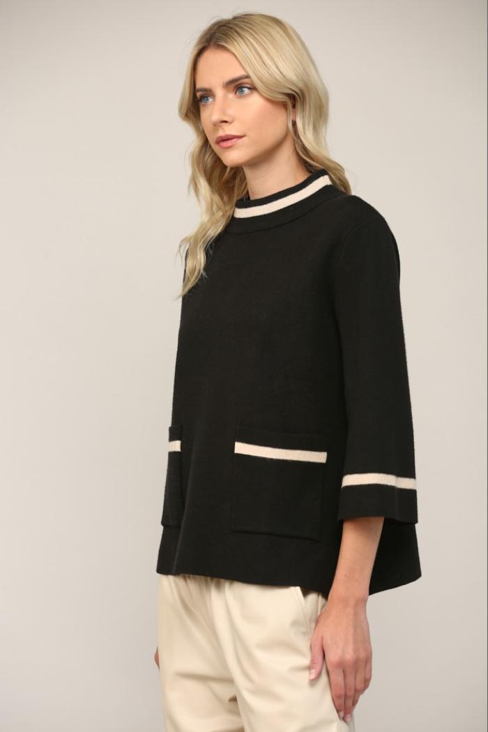 Lurex Mock Neck Product Image