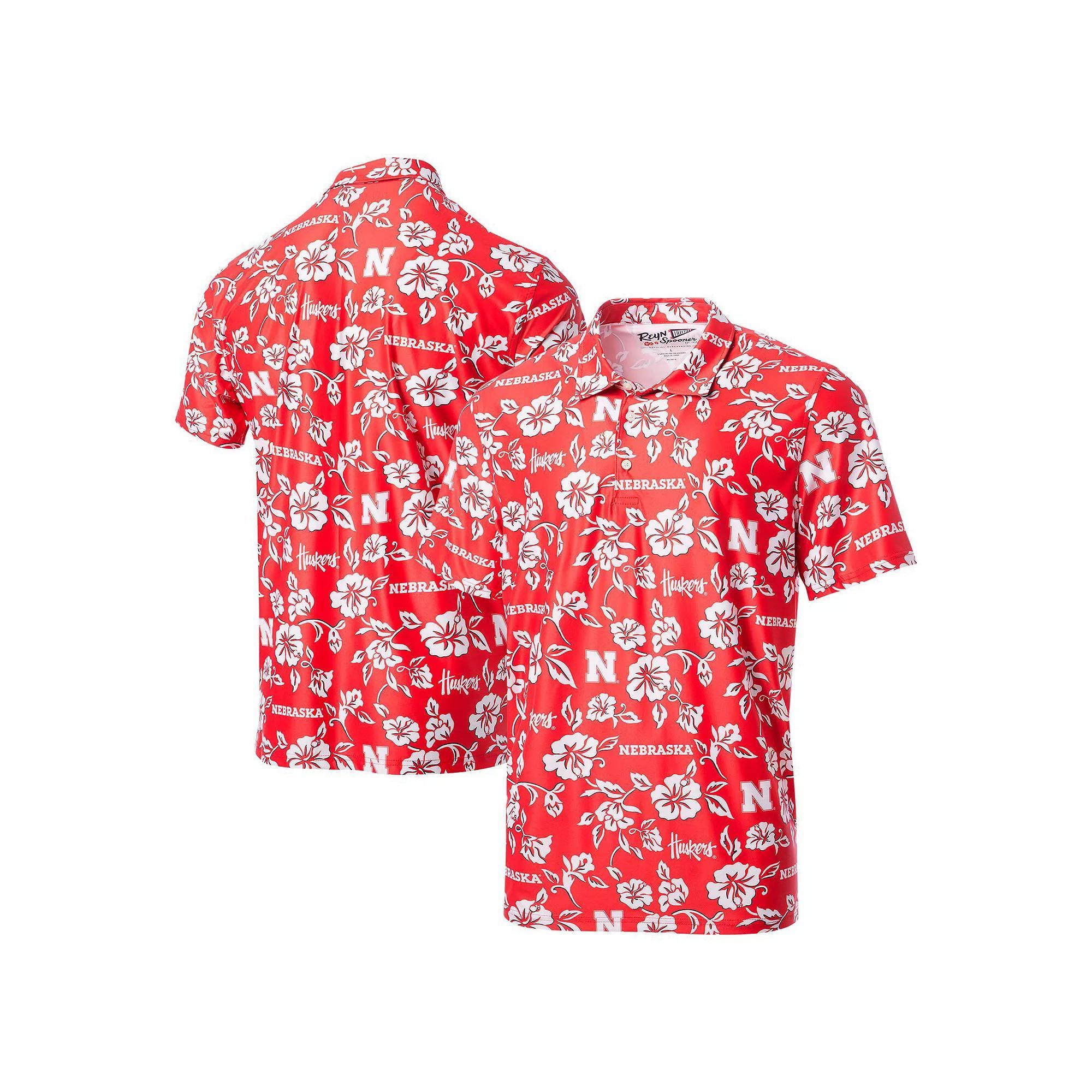 Men's Reyn Spooner Scarlet Nebraska Huskers Performance Polo, Size: XL, Red Product Image