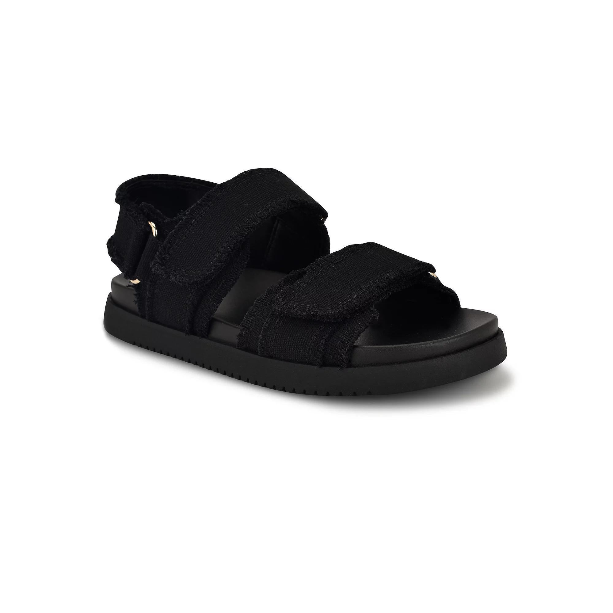 Nine West Jumpy Women's Slide Footbed Sandals, Size: 10, Black Product Image