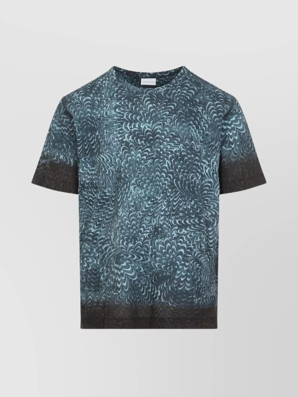 DRIES VAN NOTEN Hubba Printed T-shirt In Blue Product Image