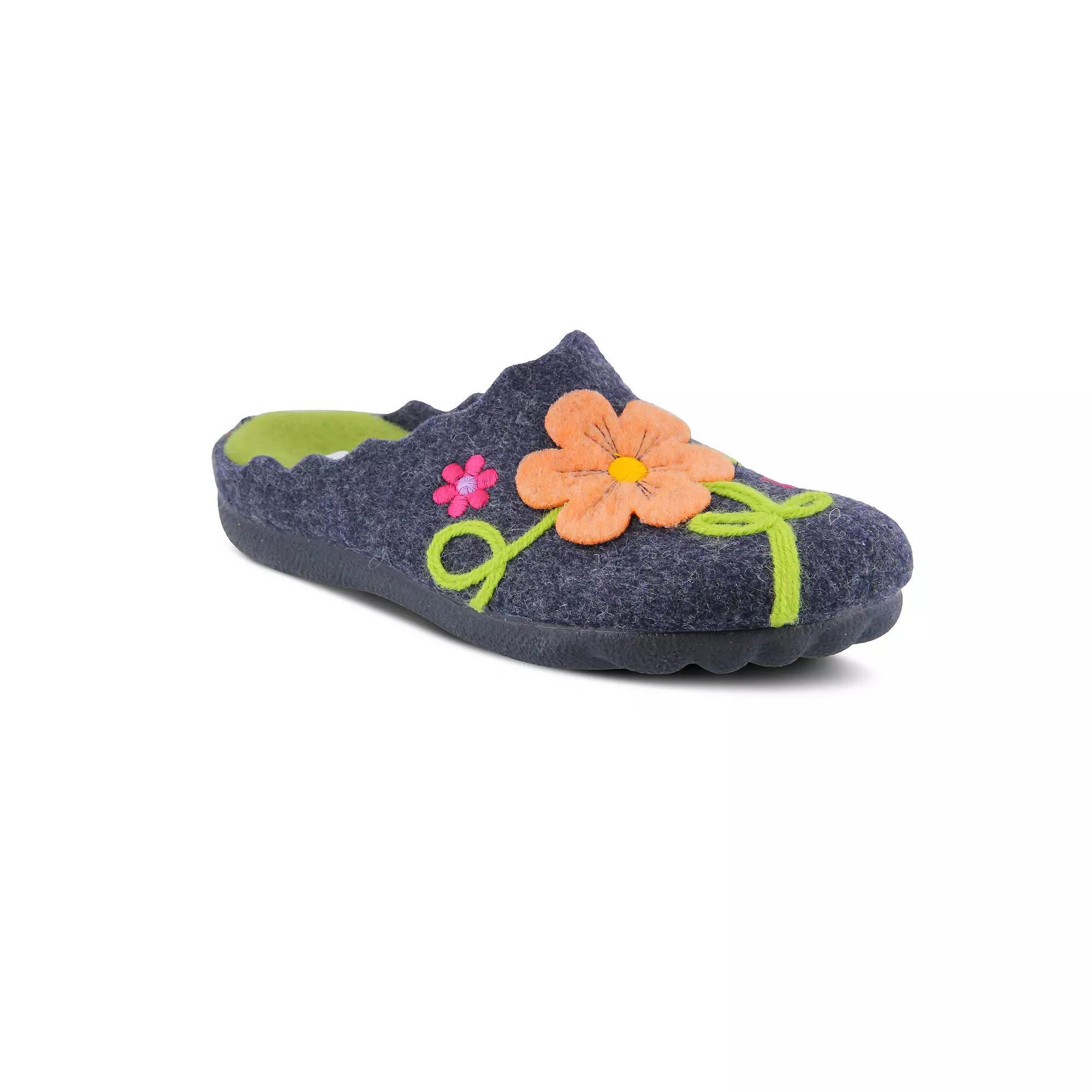 Flexus by Spring Step Posie Women's Wool Slippers, Size: 35, Blue Product Image