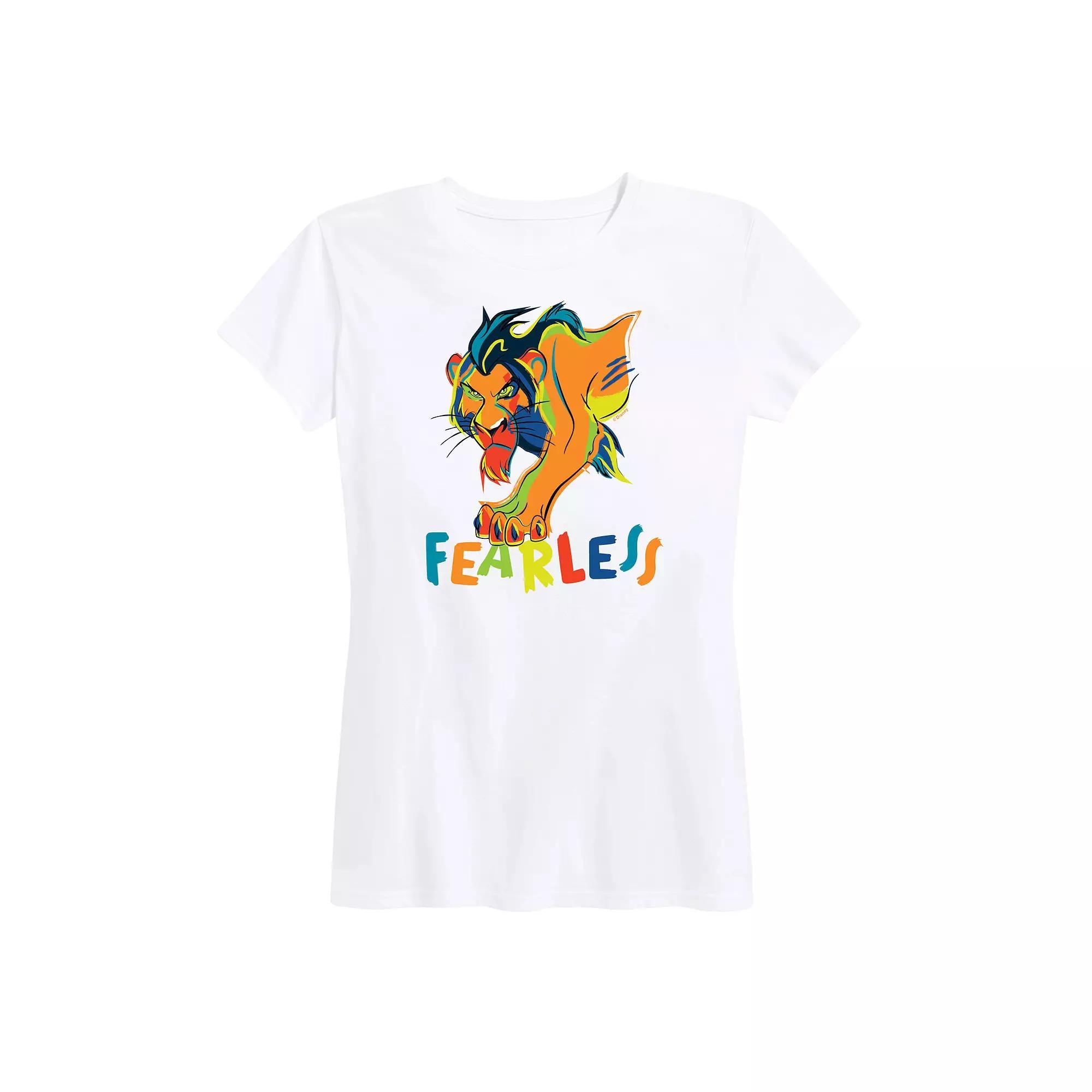 Disneys Lion King Scar Womens Fearless Graphic Tee Product Image