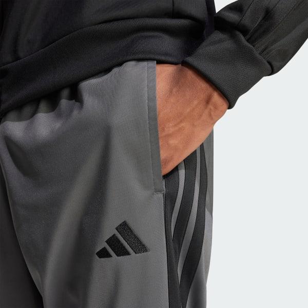 Men's adidas 3-Stripes Tricot Tapered Track Pants, Size: Small, Black Product Image
