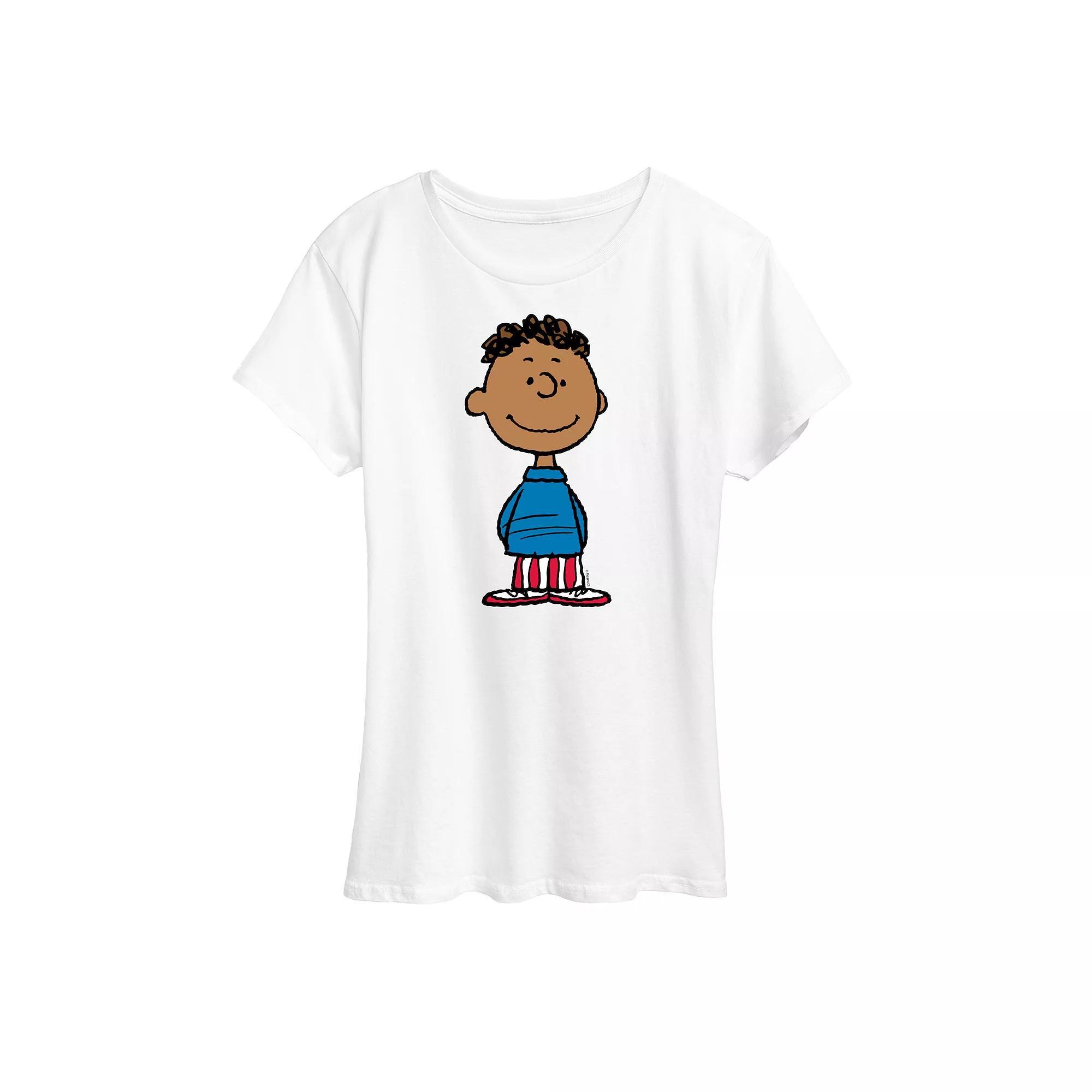 Womens Peanuts Franklin American Flag Graphic Tee Product Image