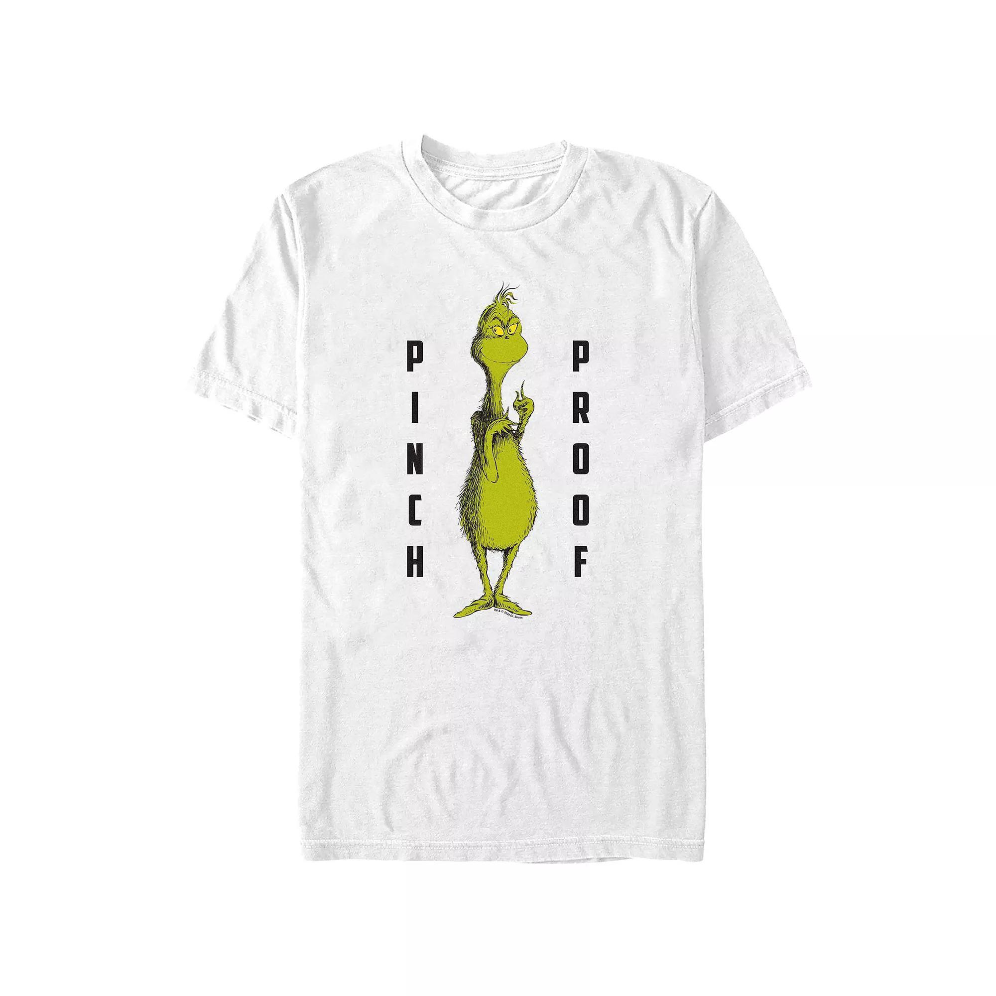 Big & Tall Dr. Seuss Grinch Pinch Proof Graphic Tee, Men's, Size: 5XL, White Product Image