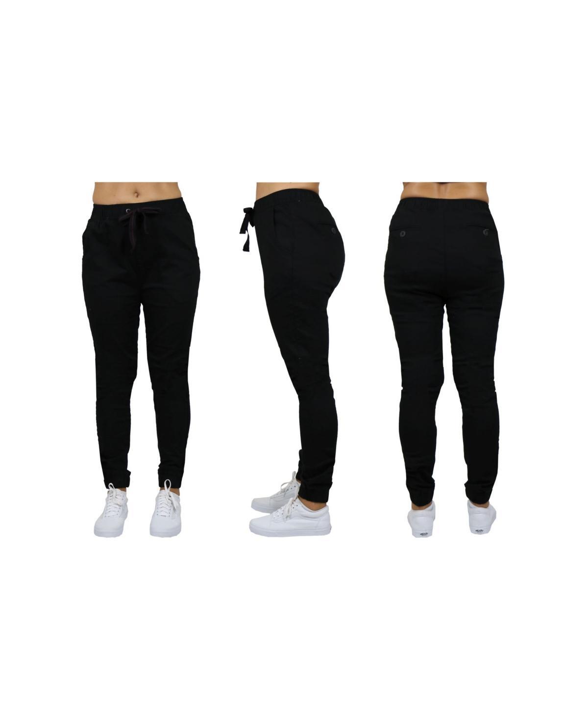 Galaxy By Harvic Womens Basic Stretch Twill Joggers Product Image