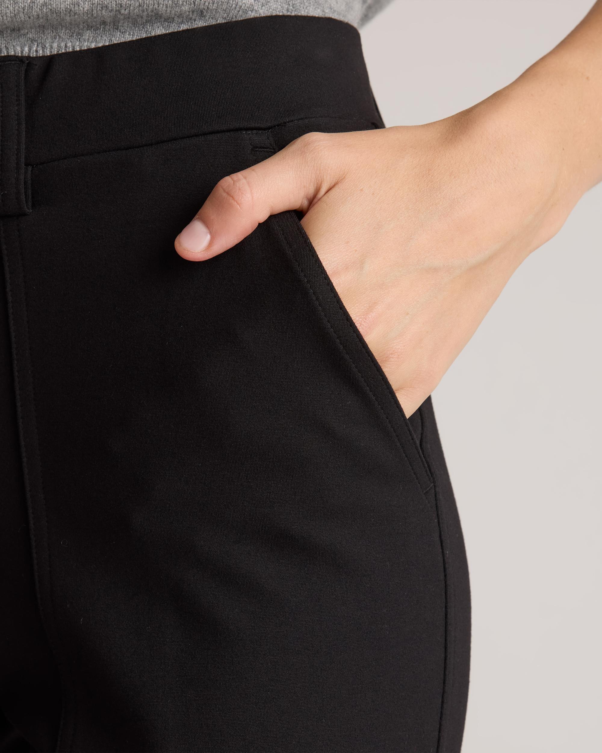 Quince | Women's Ultra-Stretch Ponte Tapered Cargo Pants Size XS, Rayon Product Image