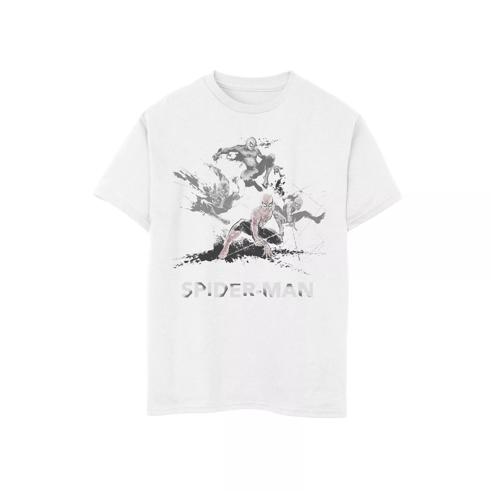 Boys 8-20 Marvel Spider-Man Splat Art Poster Graphic Tee, Boys Product Image
