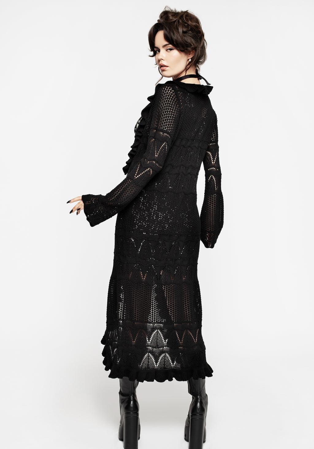 Alexis Ruffle Longline Cardigan Product Image