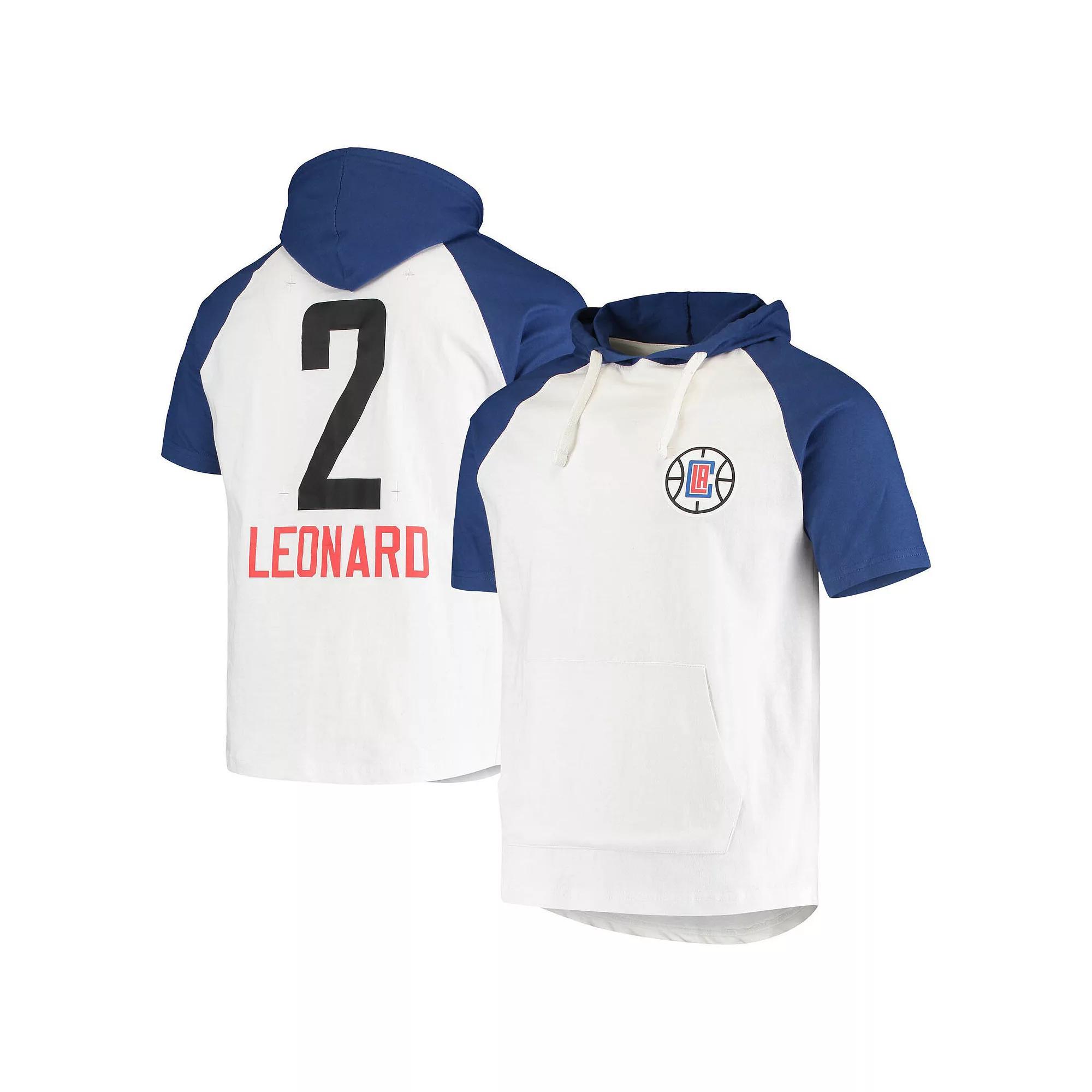 Mens Kawhi Leonard /Royal LA Clippers Player Raglan Pullover Hoodie Product Image
