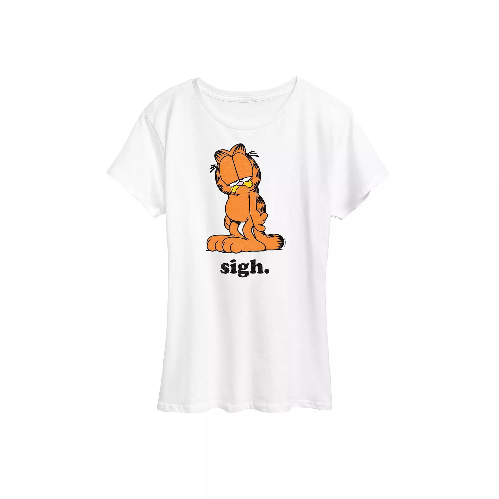 Womens Garfield Sigh Graphic Tee Product Image