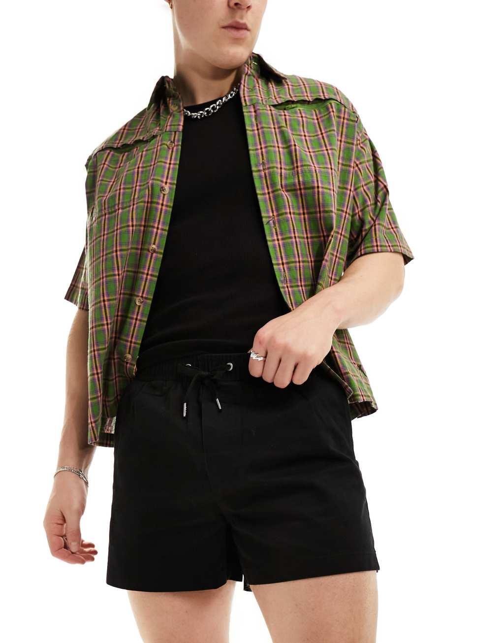 Reclaimed Vintage chino short in black Product Image