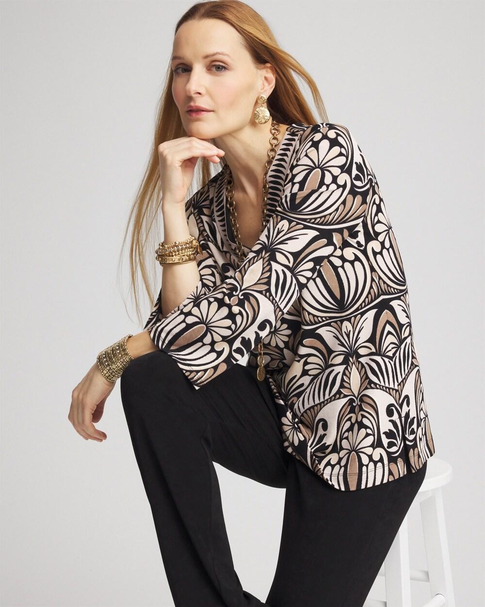 Travelers™ V-Neck Print Tunic Product Image