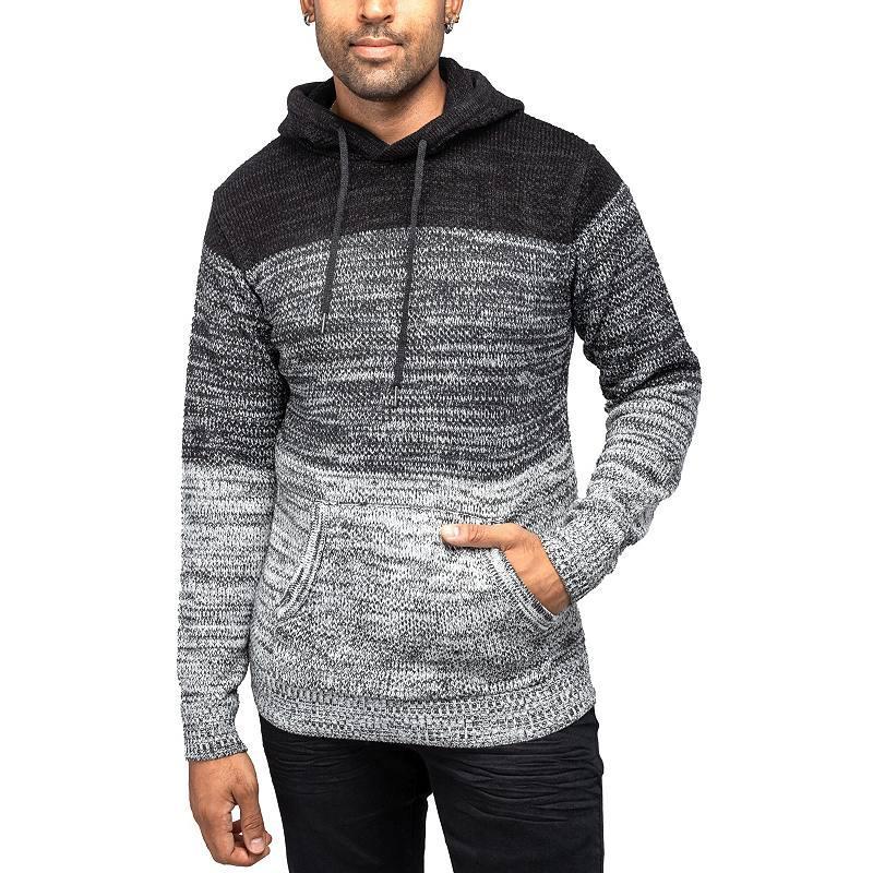 Men's Xray Regular-Fit Colorblock Pullover Hooded Sweater, Size: XXL, White Product Image