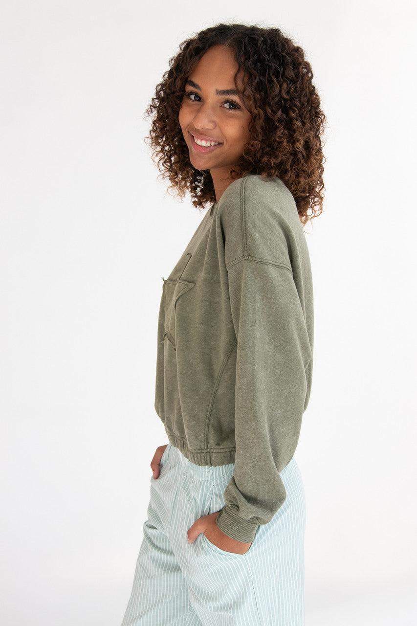 Star Applique Sweatshirt Product Image