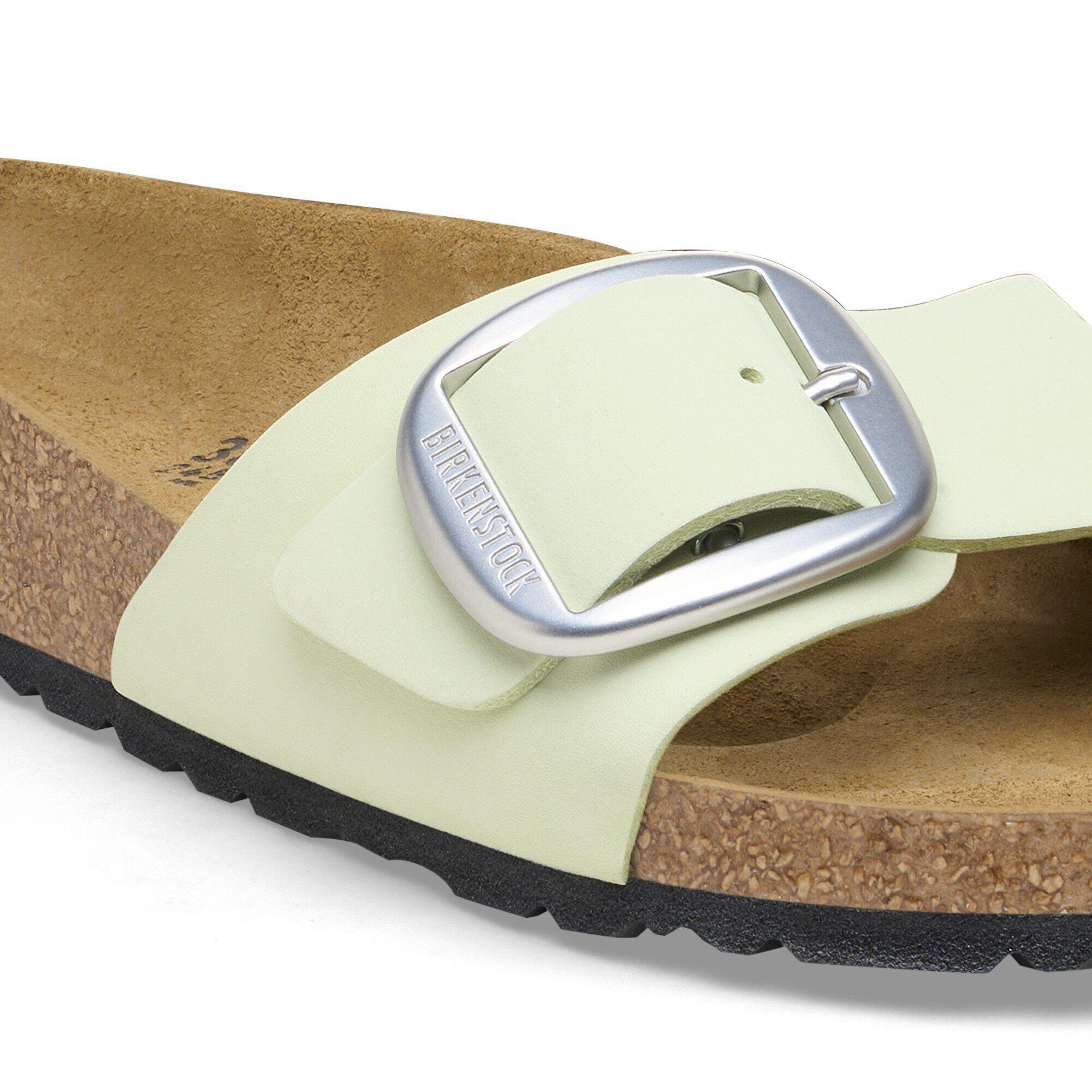 Madrid Big Buckle Nubuck Leather Ecru Product Image