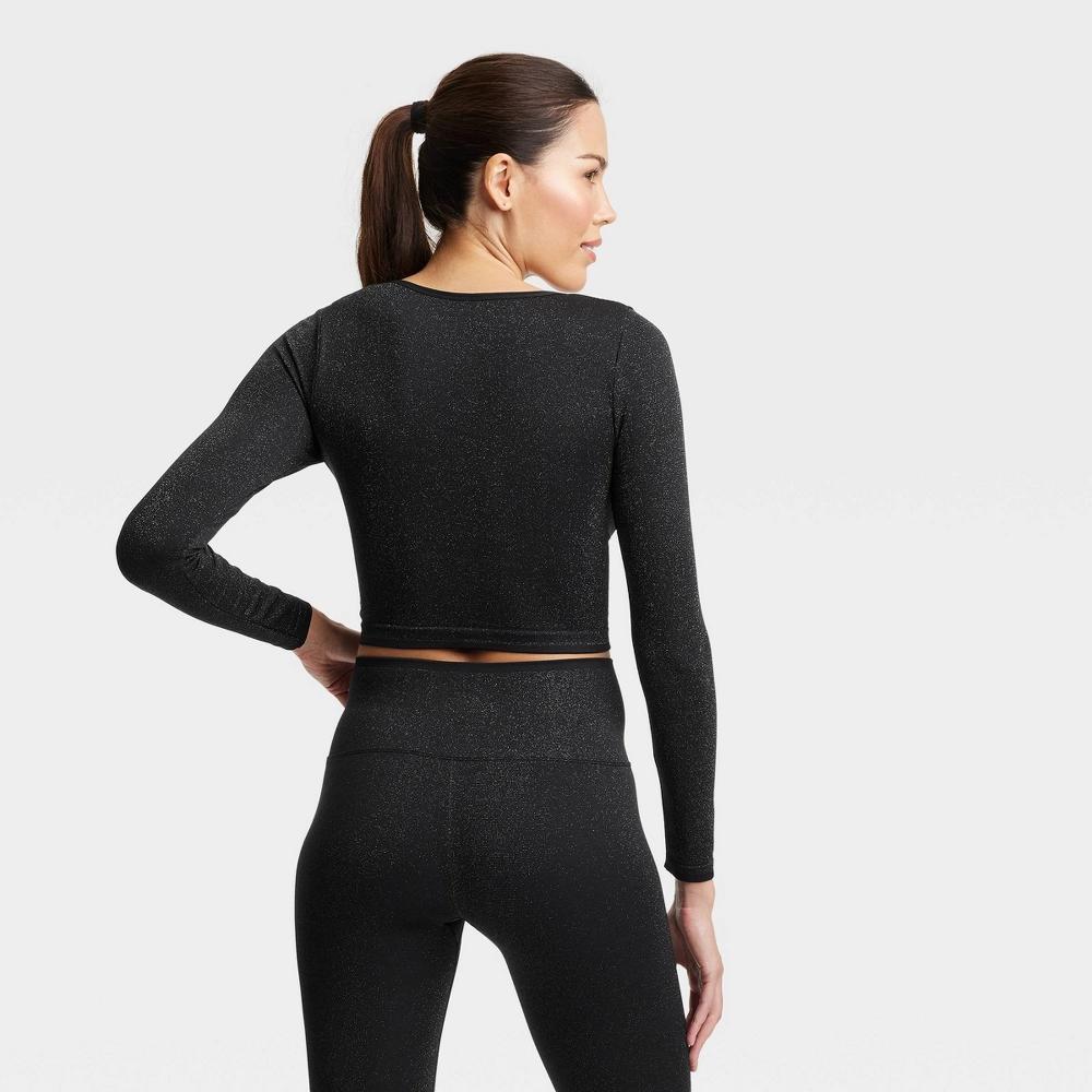 Women's Lurex Seamless Long Sleeve Top - All In Motion™ Product Image