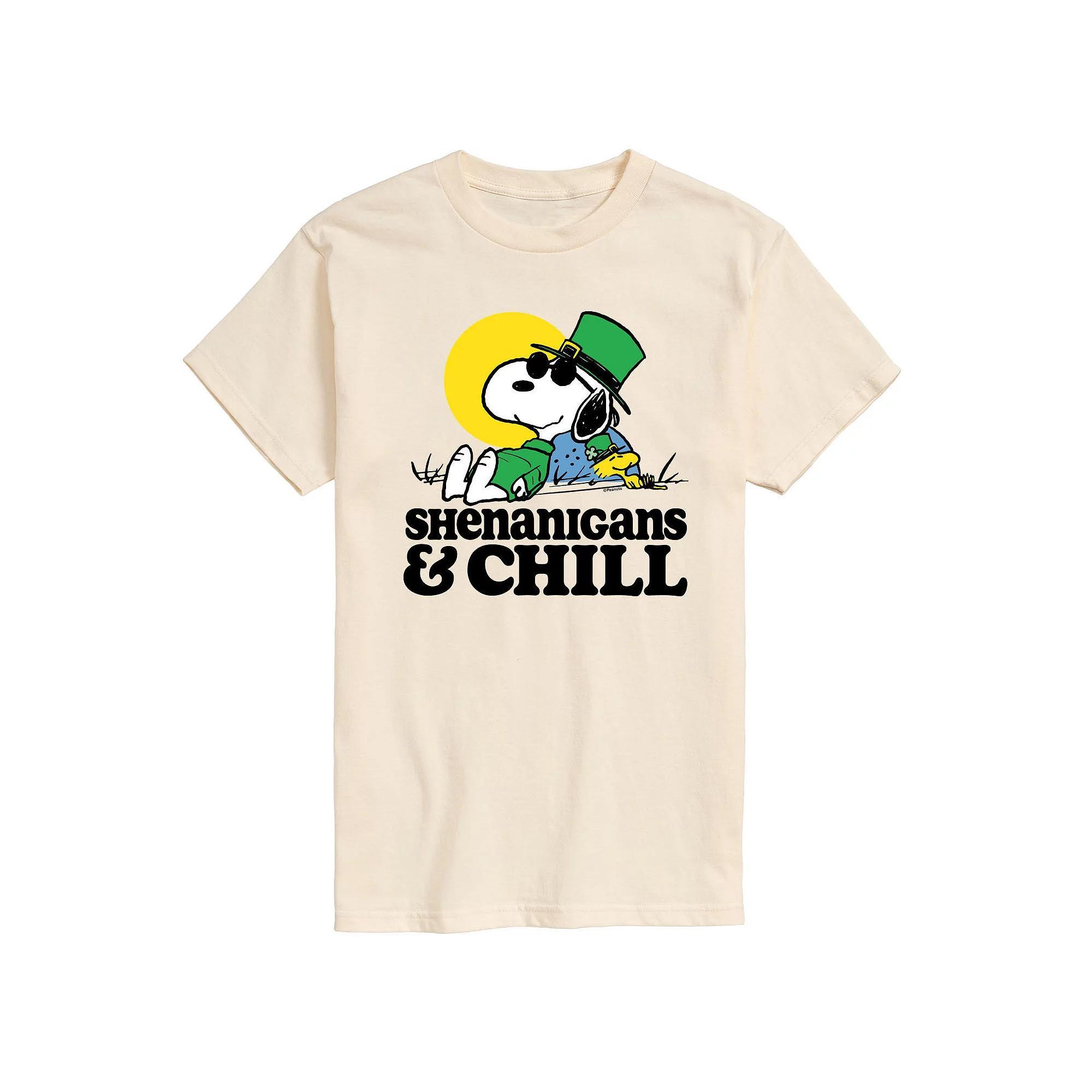 Mens Peanuts Shenanigans Chill Graphic Tee Product Image