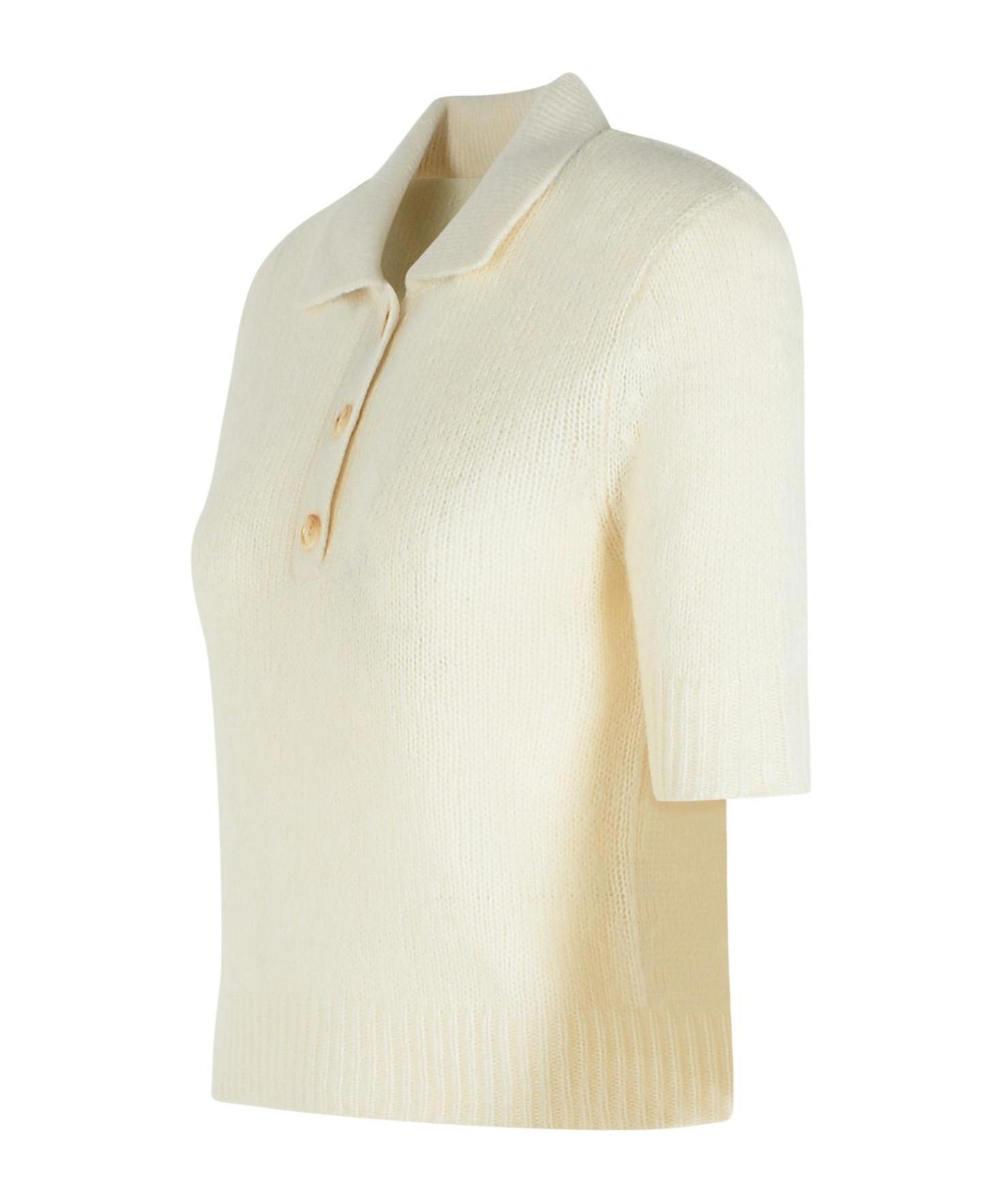 LISA YANG Gray Masy Polo In Beige Product Image