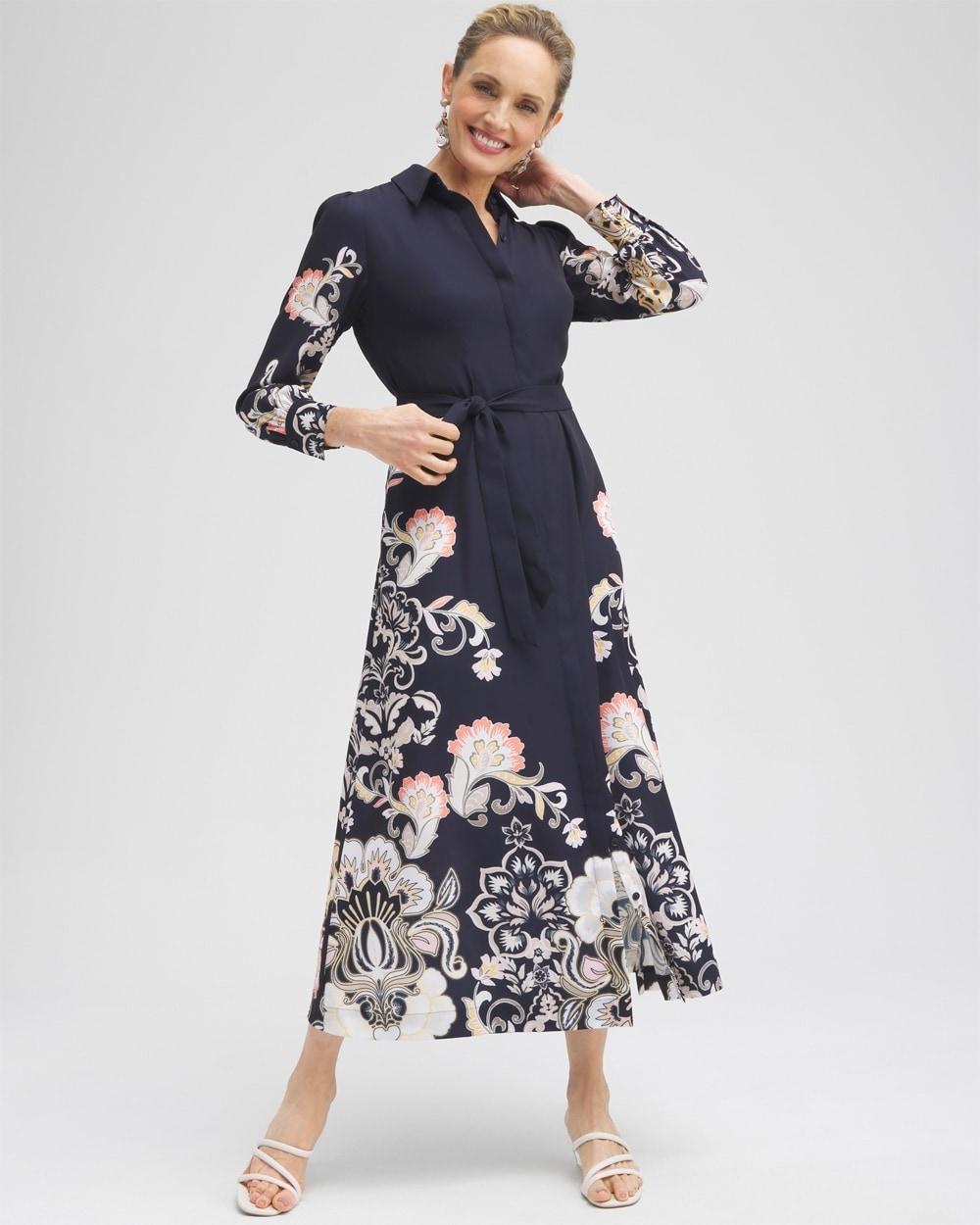 Floral Maxi Shirt Dress Product Image