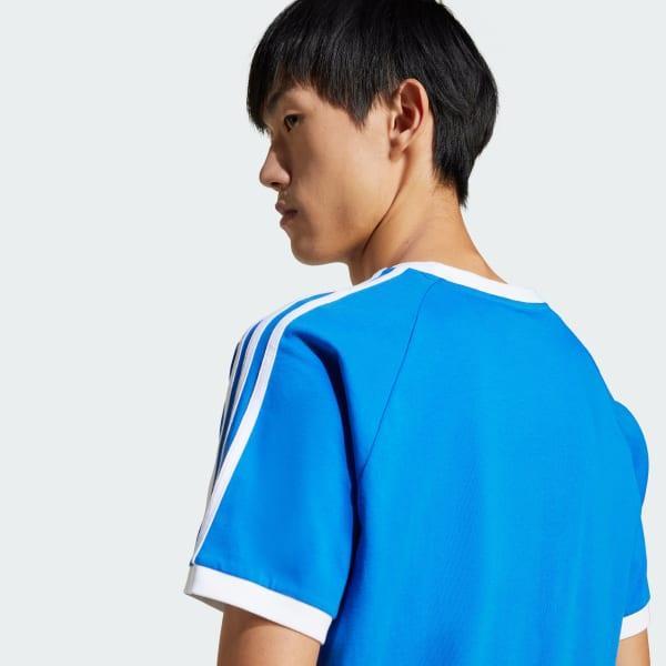 adidas Adicolor Classics 3-Stripes Tee Blue M Mens Product Image