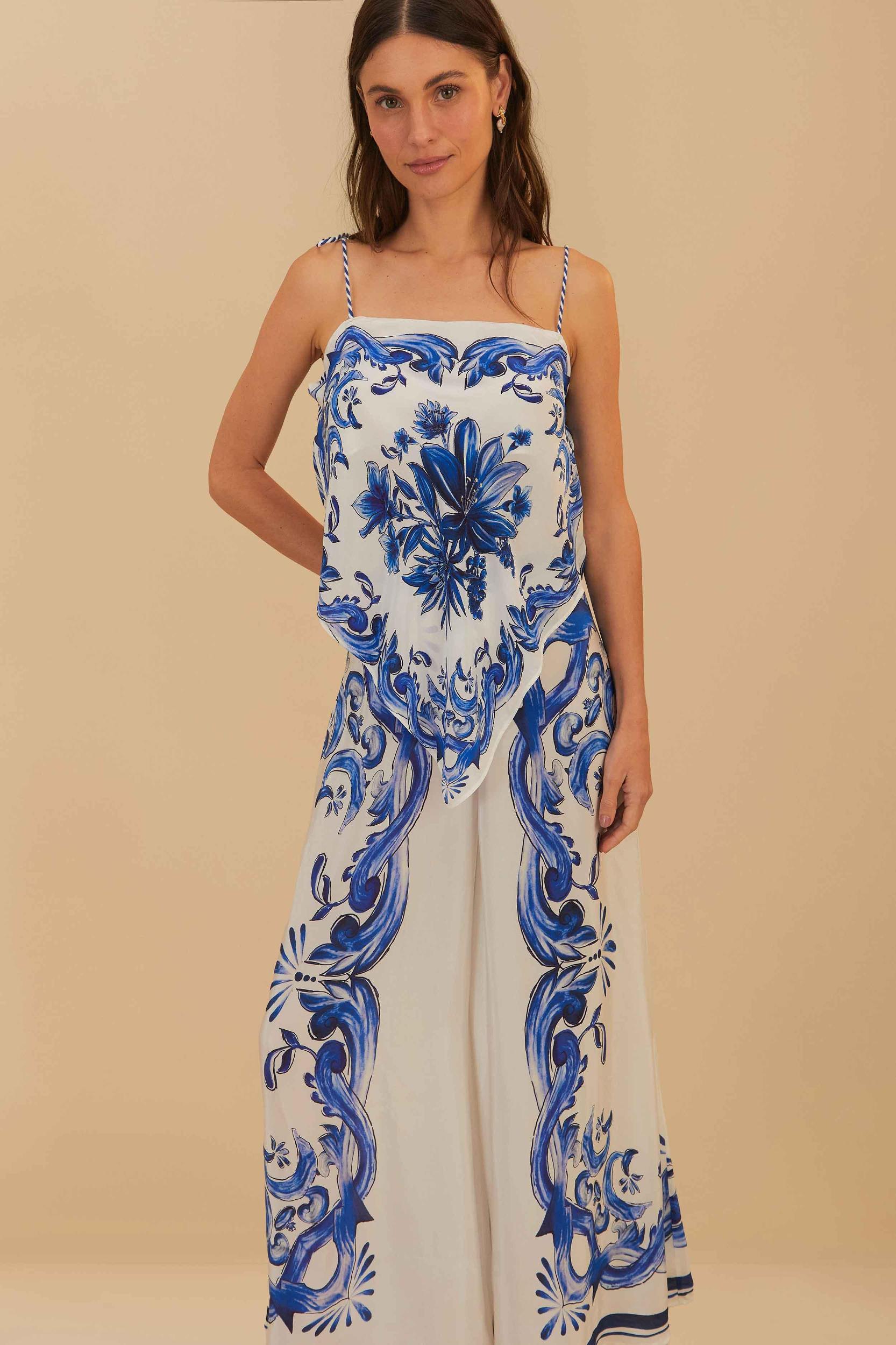 Off-White Garden Tiles Pants, GARDEN TILES OFF-WHITE / M Product Image