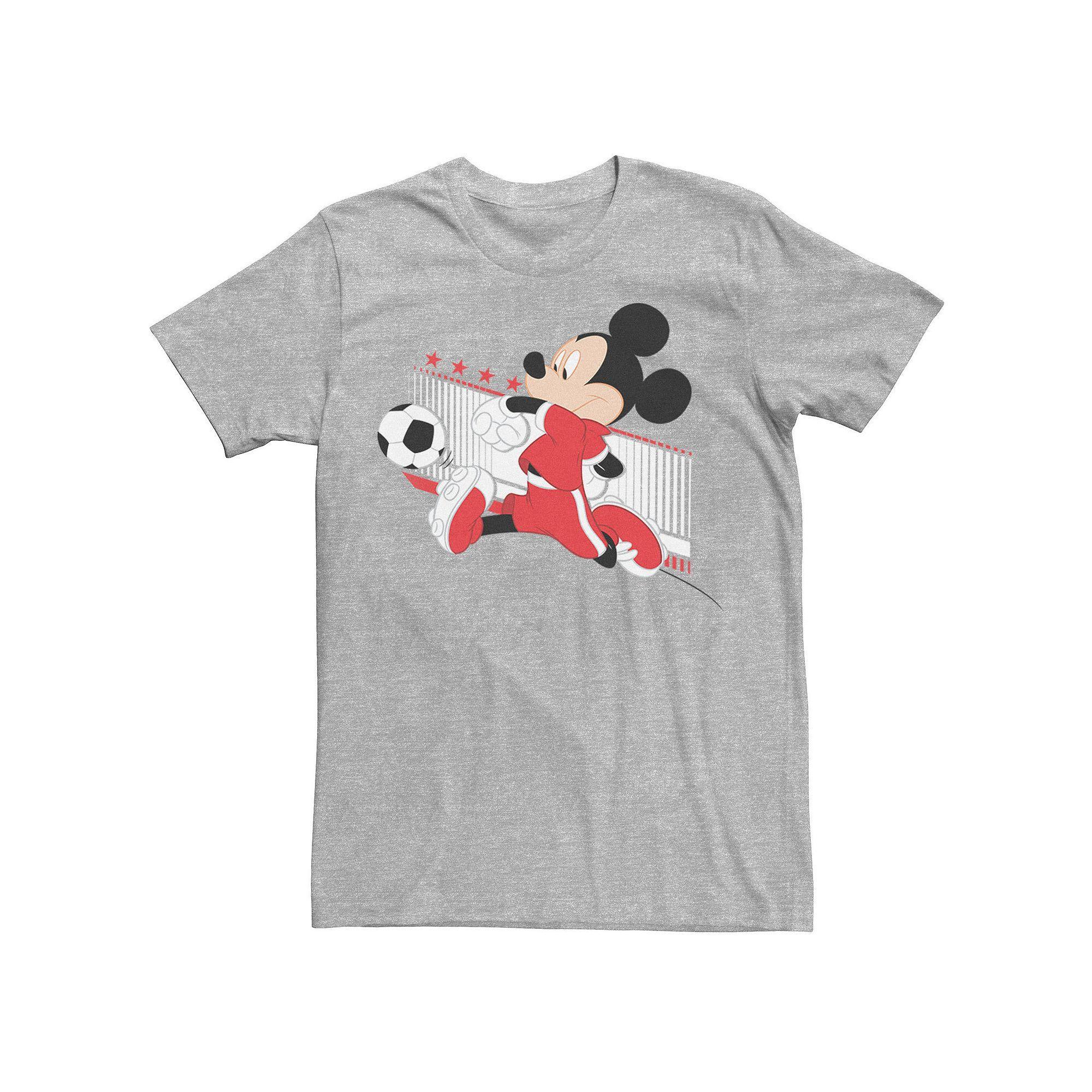 Disneys Mickey & Friends Canada Soccer Mens Tee Athletic Grey Product Image